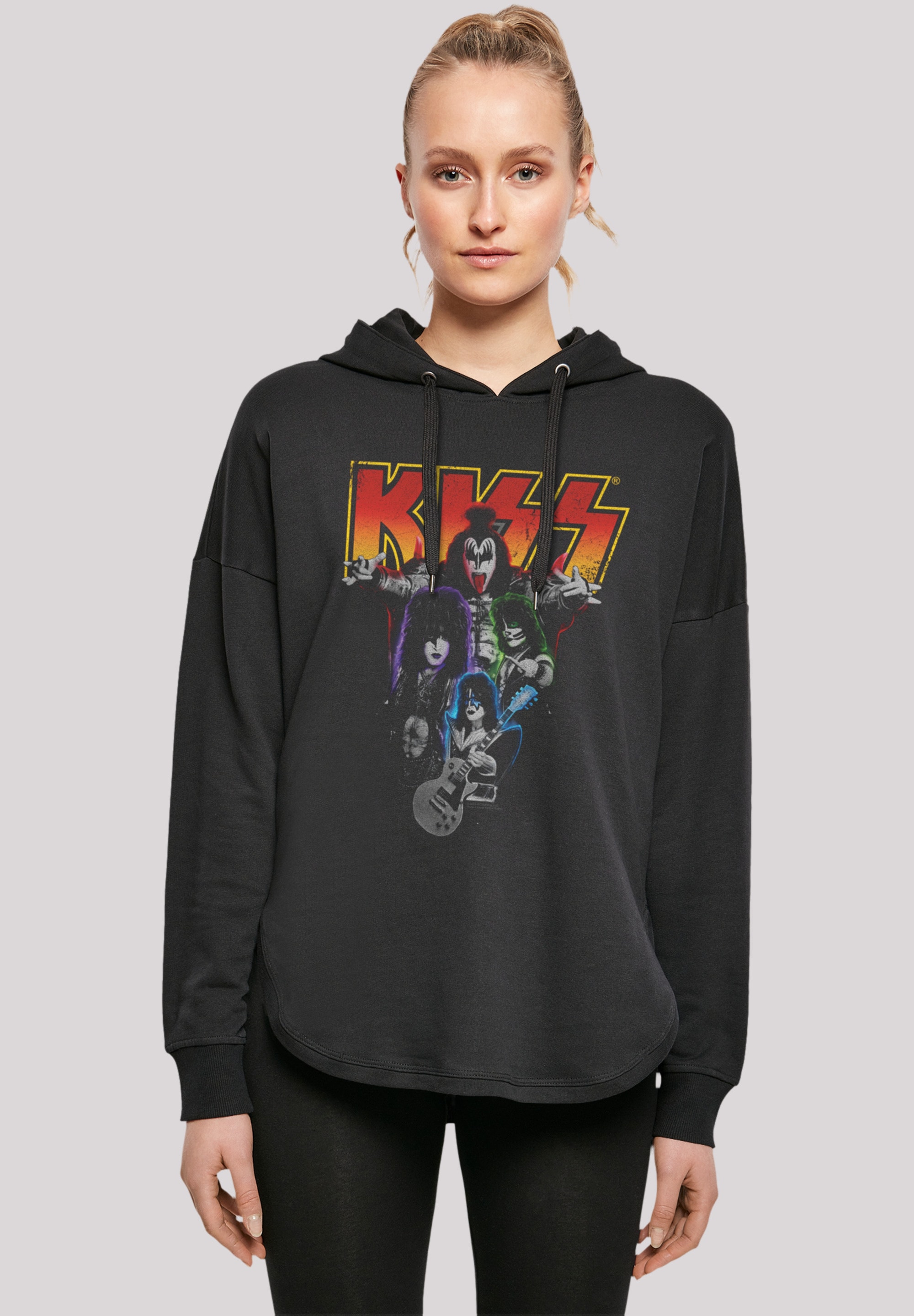 F4NT4STIC Sweatshirt "Kiss Rock Music Band Neon Band", Premium Qualität, Ba günstig online kaufen