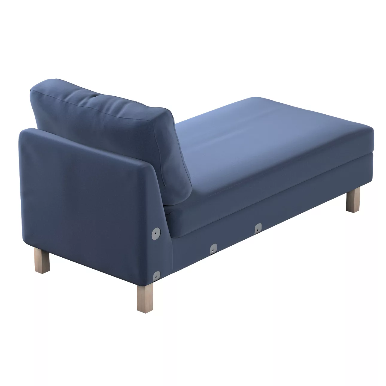 Bezug für Karlstad Recamiere Zustellsofa, kurz, dunkelblau, Bezug für Karls günstig online kaufen