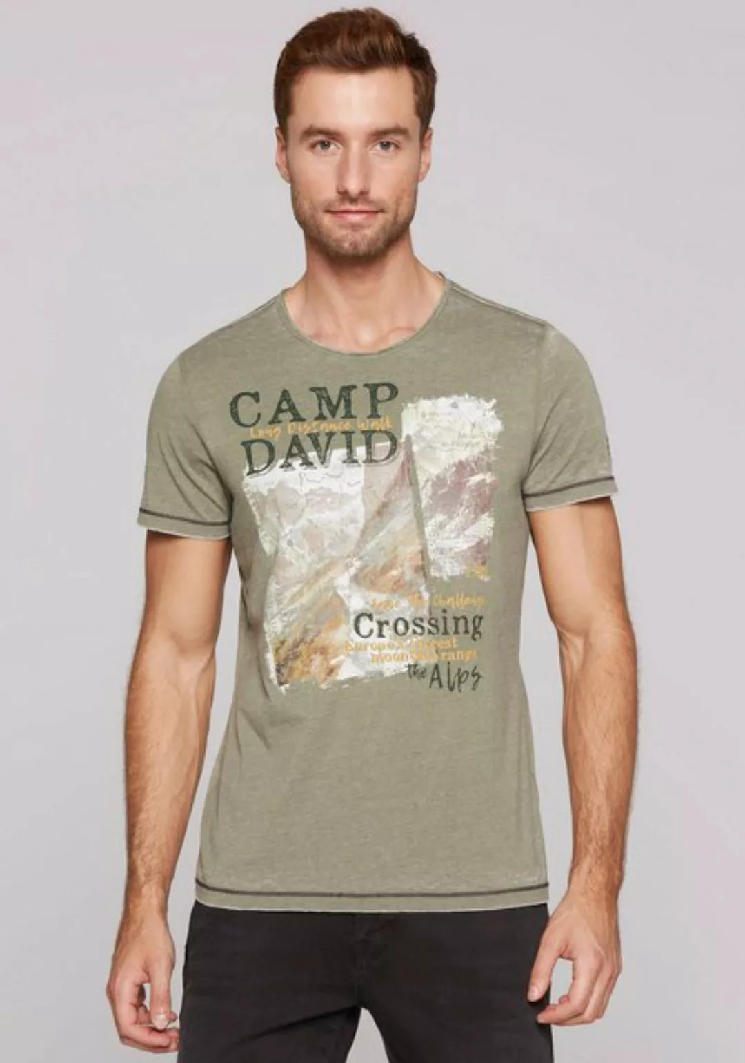 CAMP DAVID Rundhalsshirt, mit Baumwolle günstig online kaufen