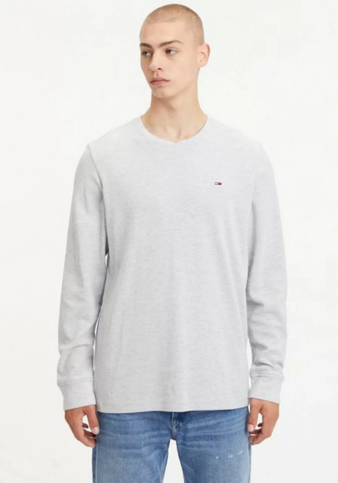 Tommy Jeans Langarmshirt TJM REG RIB LS JASPE TEE mit Rundhalsausschnitt günstig online kaufen