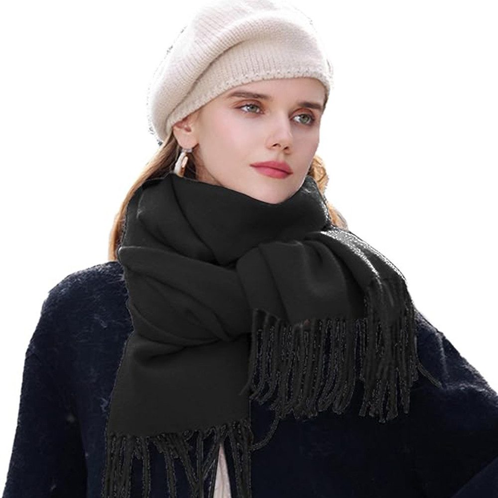 Coonoor Modeschal Winter Warme Schal,Oversized Fransen günstig online kaufen