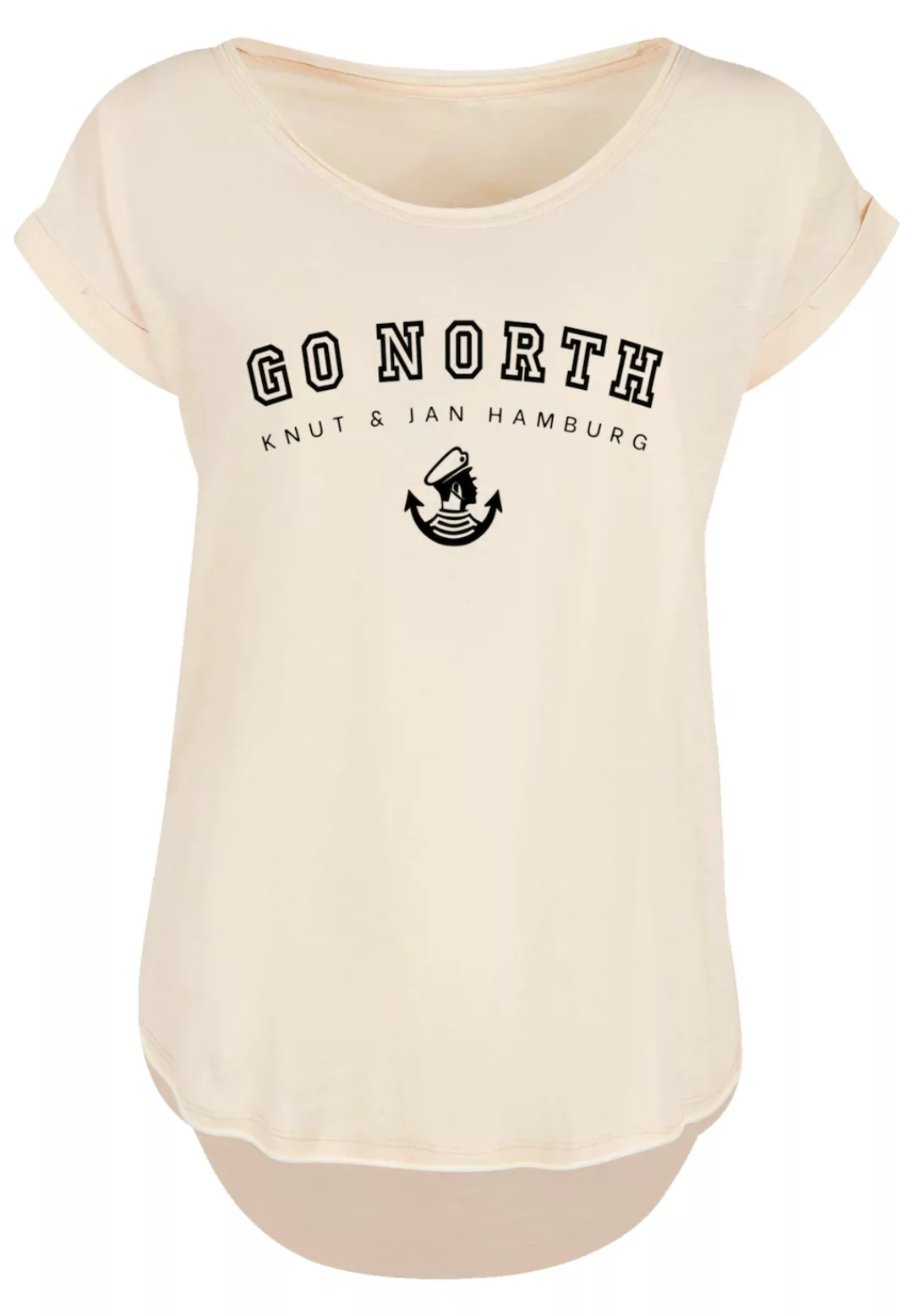 F4NT4STIC T-Shirt "Go North Knut & Jan Hamburg", Print günstig online kaufen