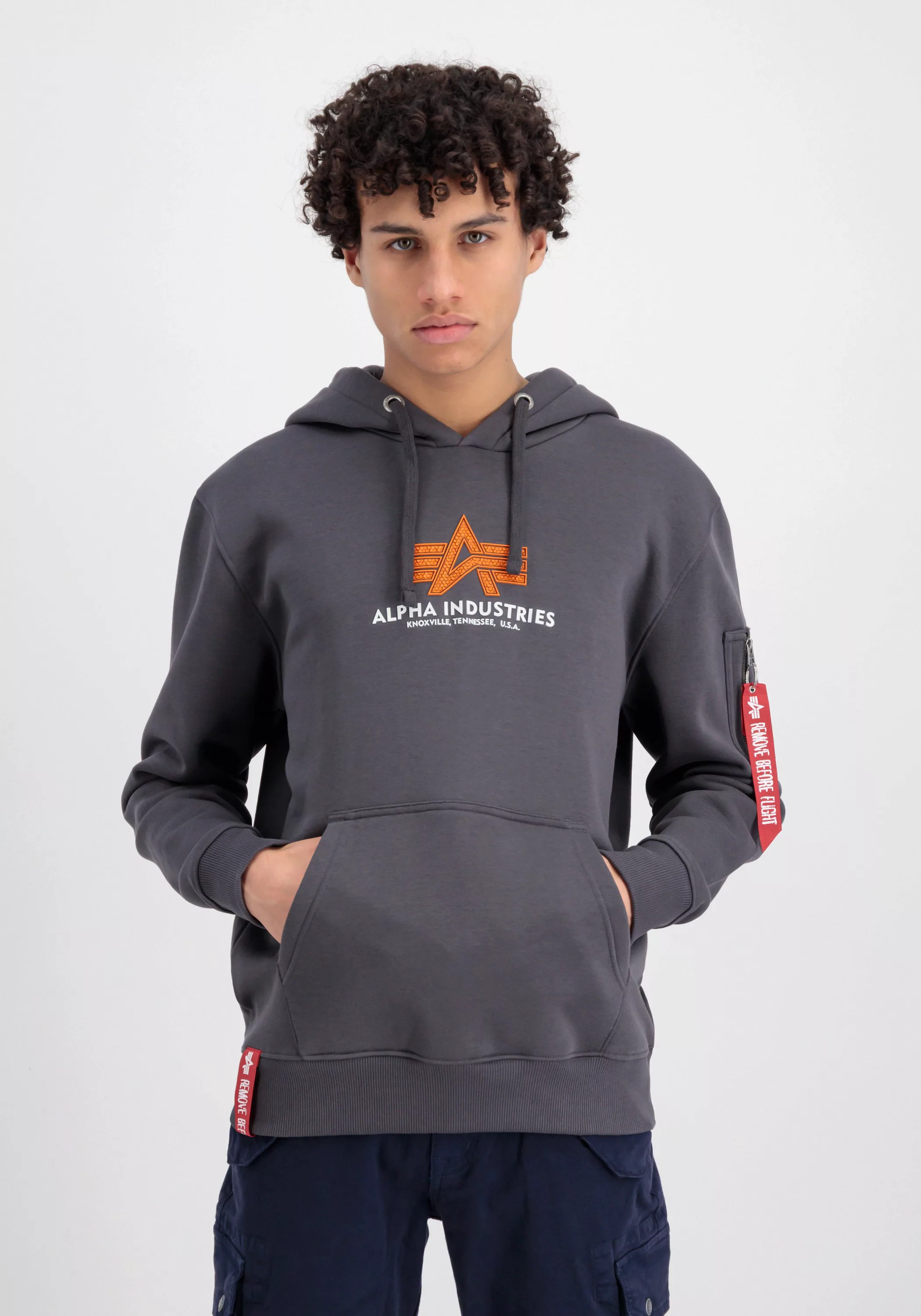 Alpha Industries Hoodie "Basic Hoodie BL Rubber Kapuzensweatshirt" günstig online kaufen