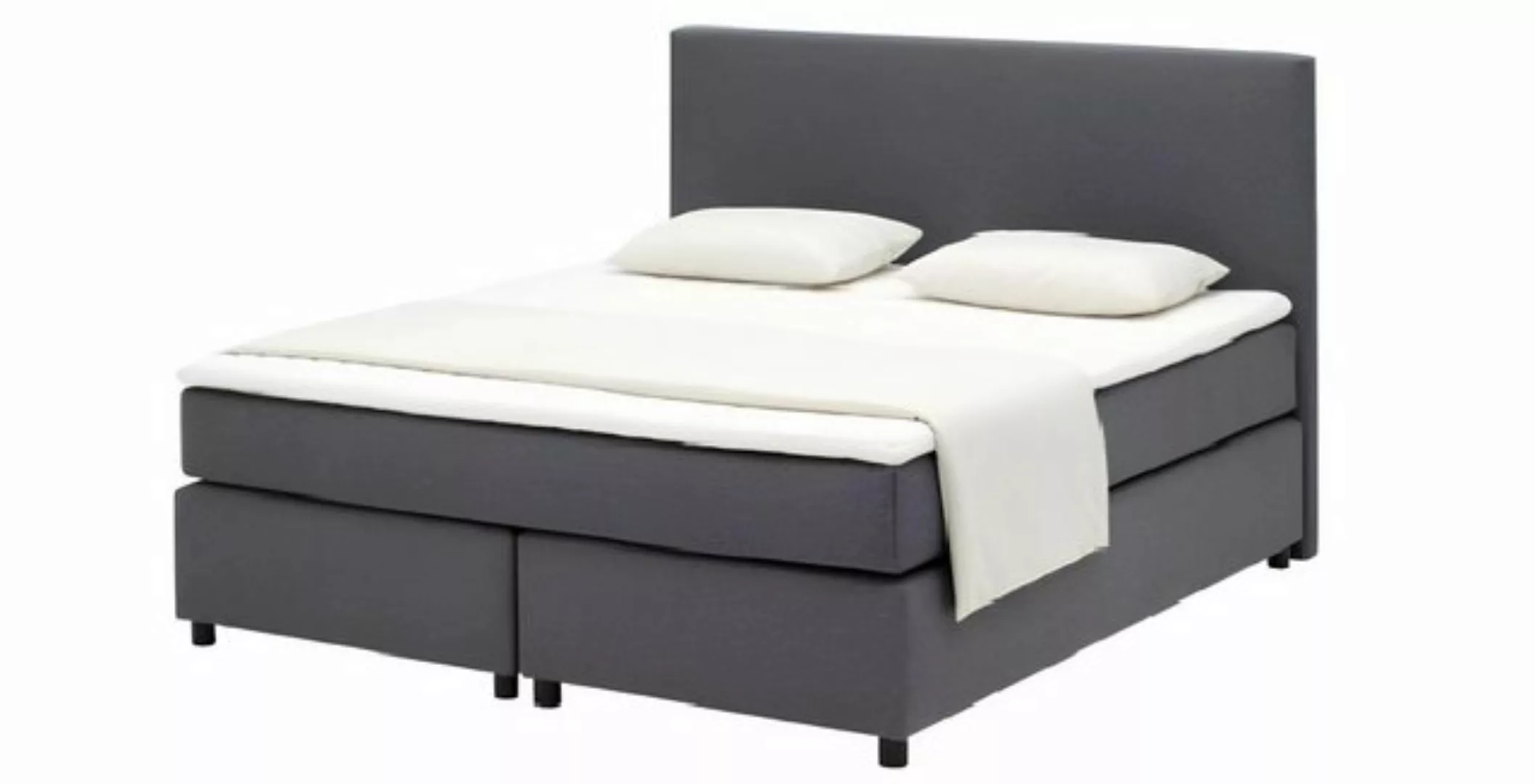 Xlmoebel Bett Neues Doppelbett mit gepolstertem Leder-Textil-Boxspringbett günstig online kaufen