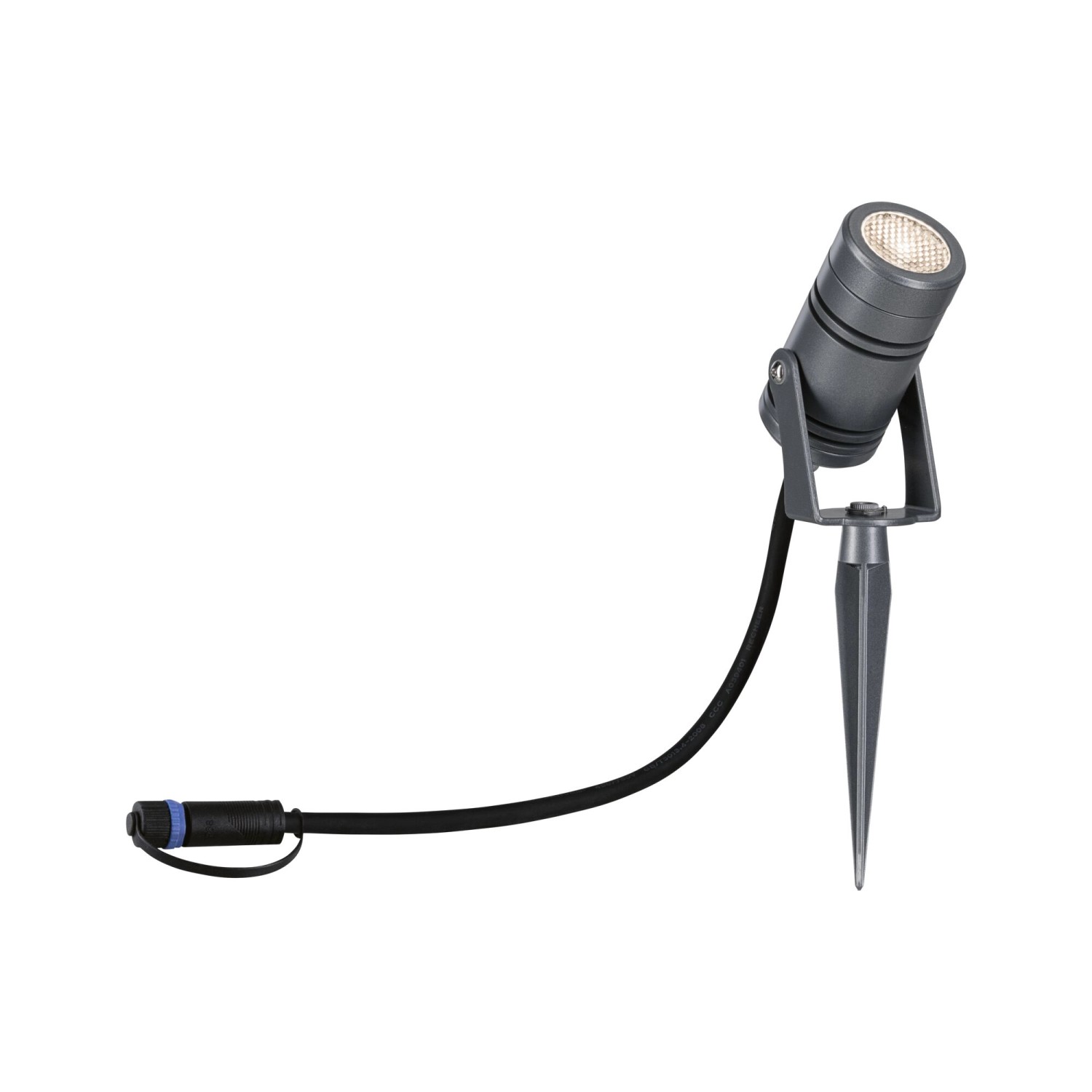 Paulmann LED-Gartenstrahler Plug & Shine Radon IP65 3000 K 11 W Grau günstig online kaufen