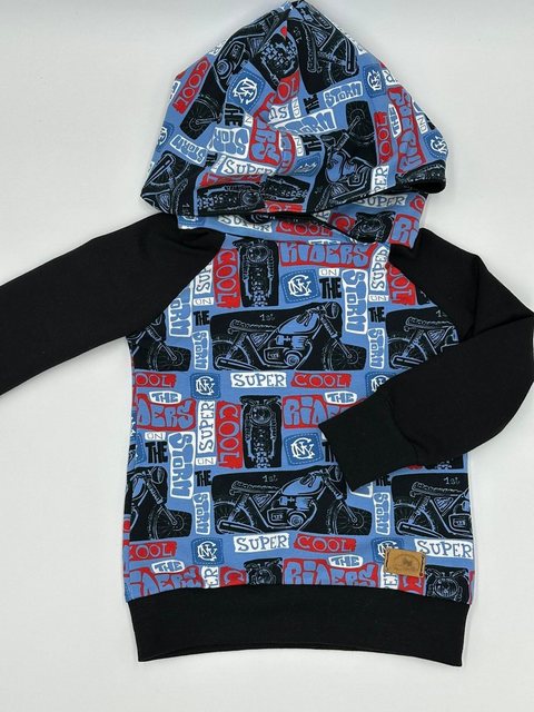 Land-Juwelen Hoodie HOODIE BIKES SUPERCOOL schwarz blau rot günstig online kaufen