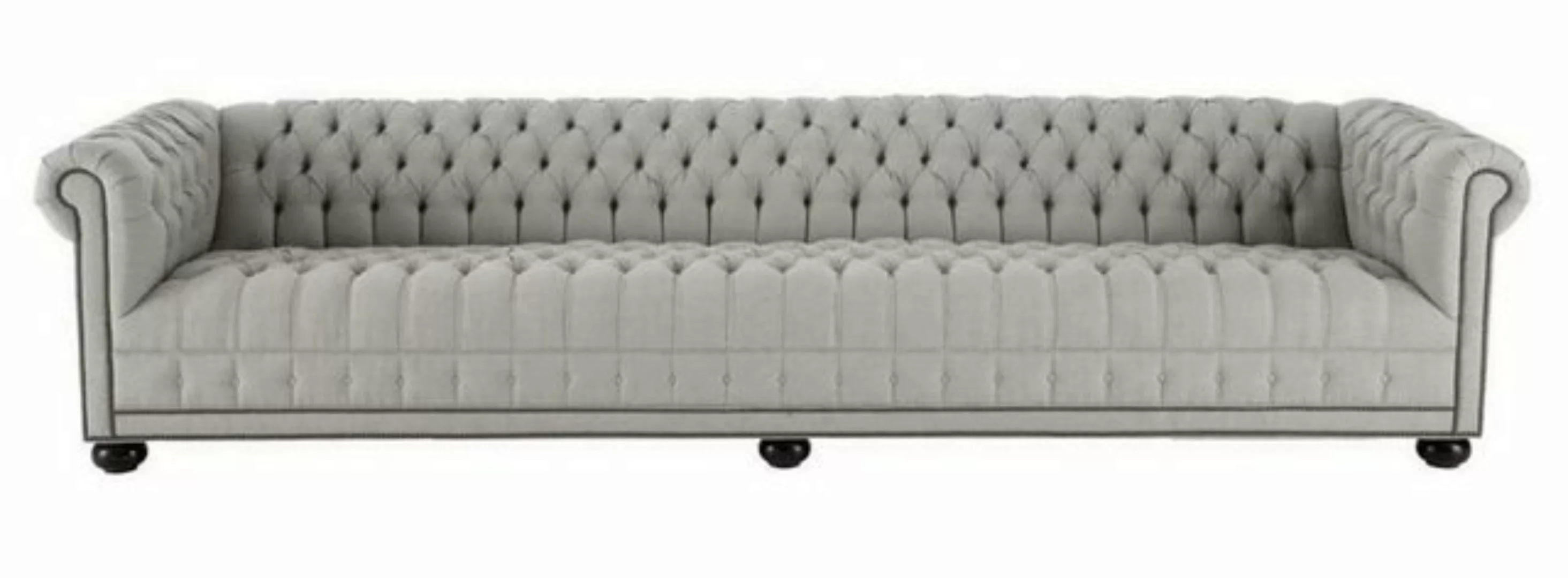 JVmoebel Chesterfield-Sofa, Creme Chesterfield Wohnzimmer Viersitzer Design günstig online kaufen