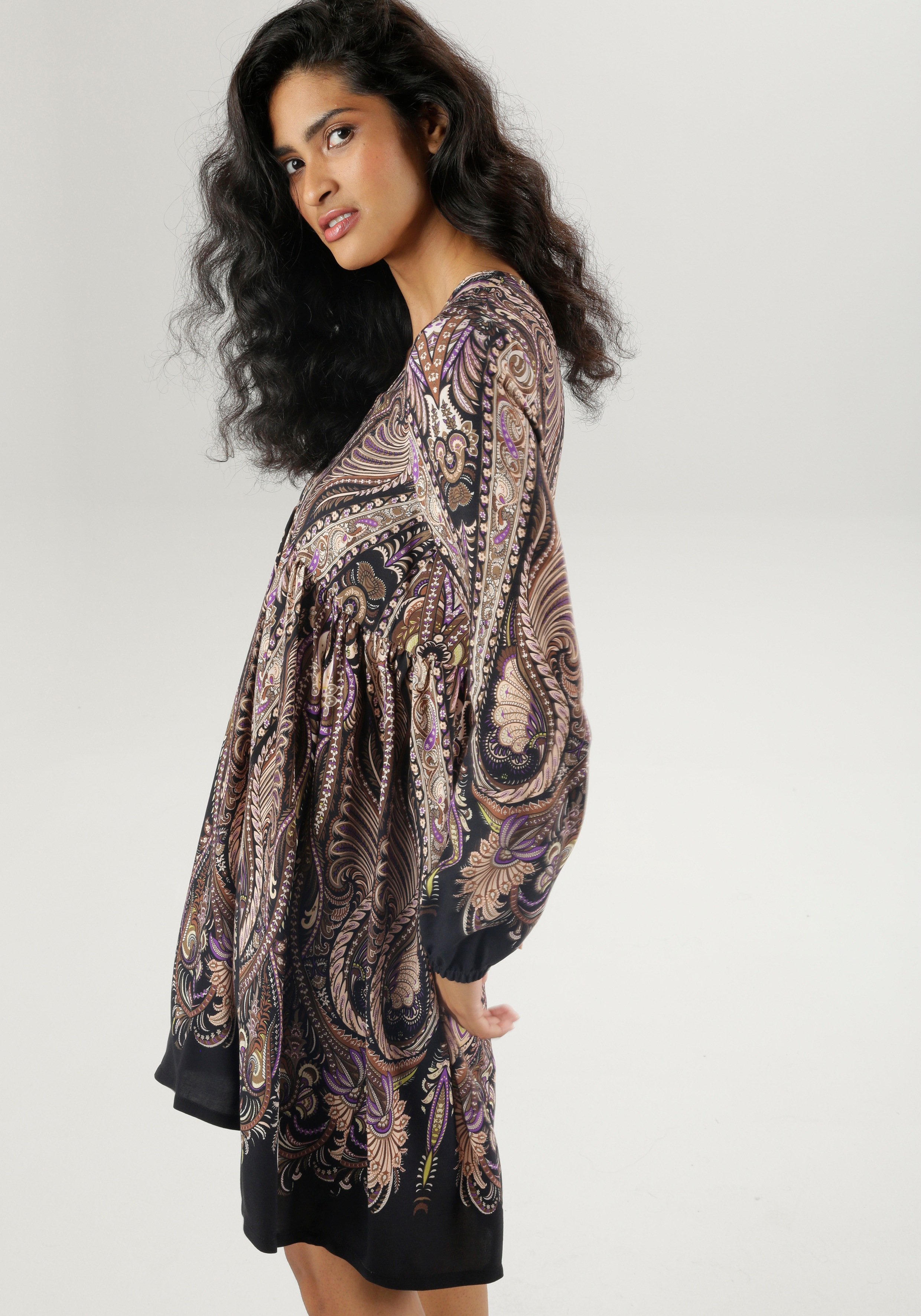 Aniston CASUAL Tunikakleid mit fantasievollem Paisley-Muster günstig online kaufen