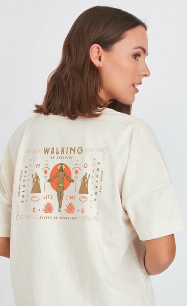 Biofair - Oversize Shirt - / Sunshine Walking günstig online kaufen