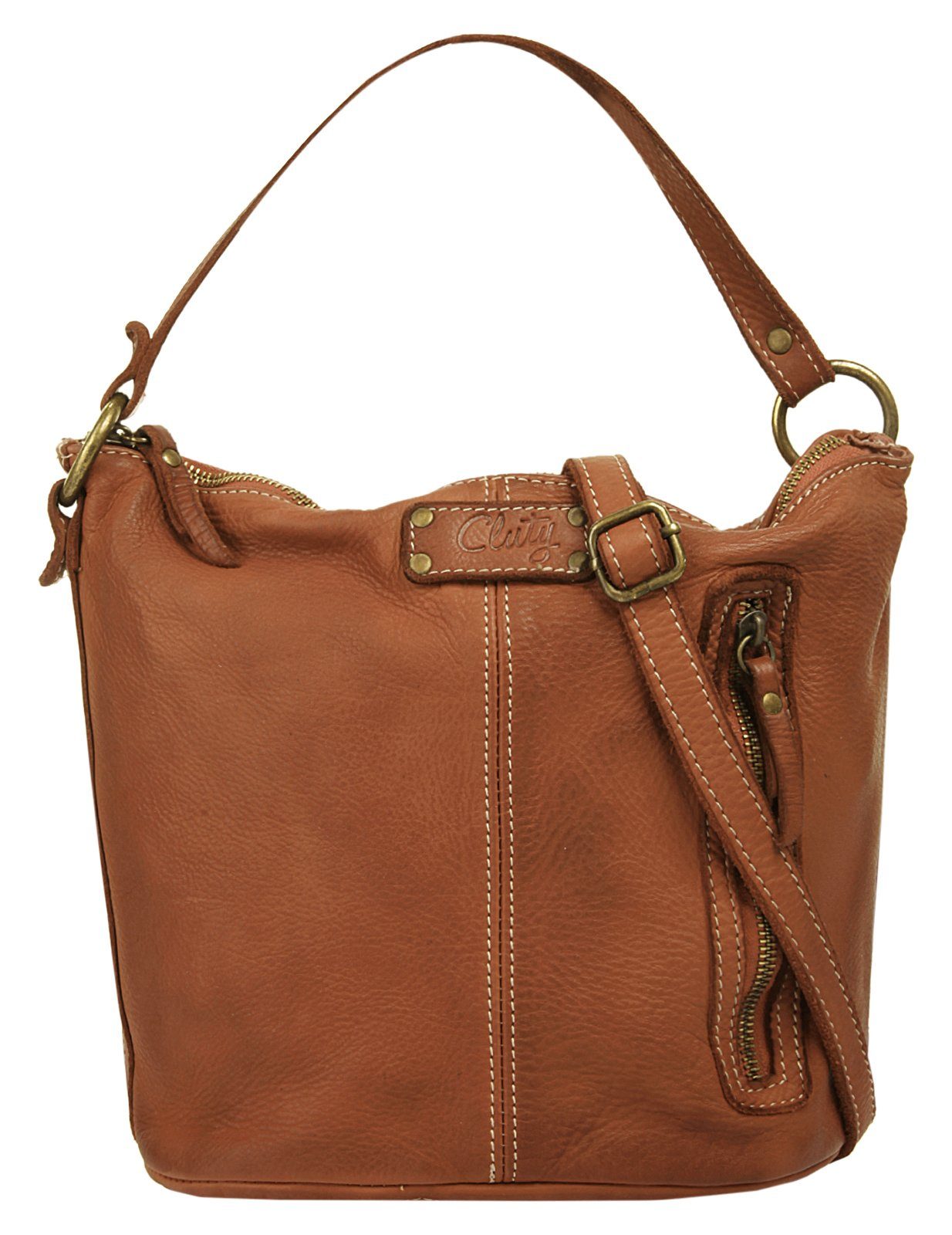Cluty Umhängetasche, echt Leder, Made in Italy günstig online kaufen