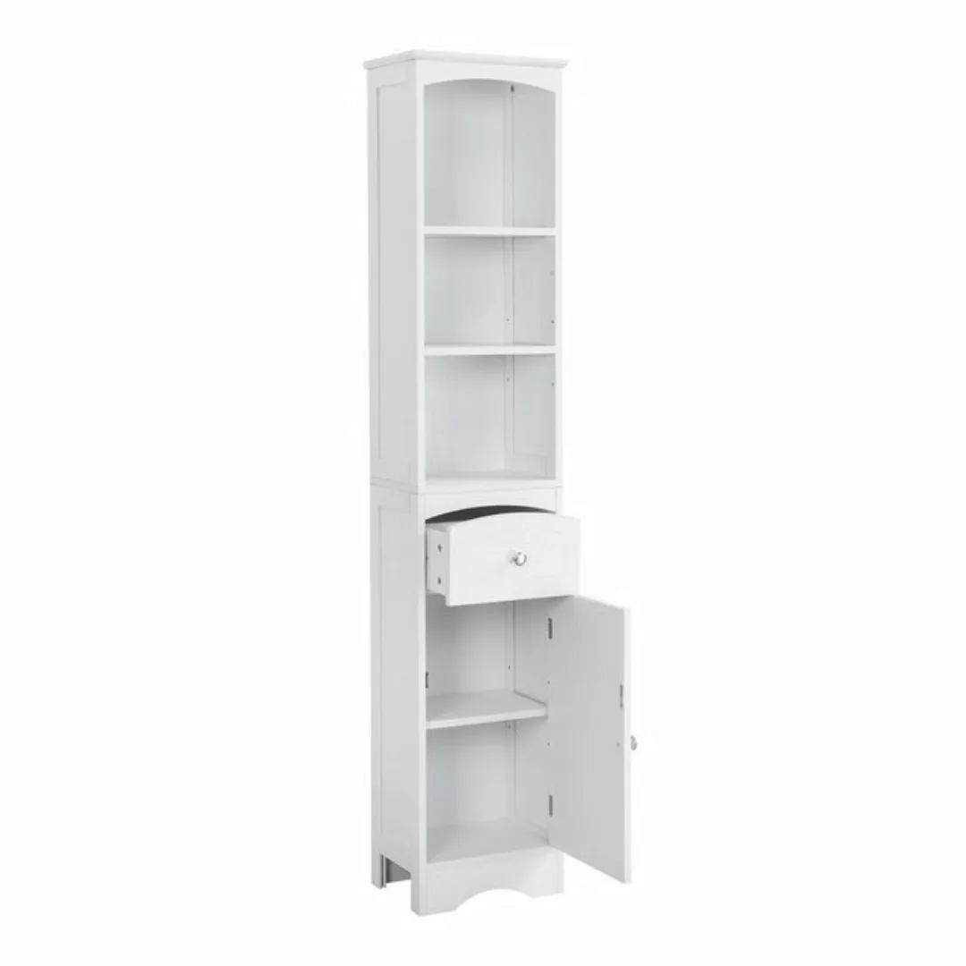 DOPWii Stauraumschrank 34x24x170cm,Badezimmerschrank mit 1 Schublade,Verste günstig online kaufen