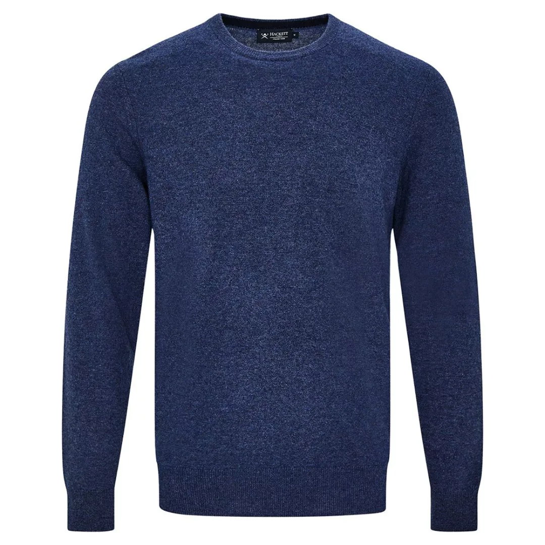 Hackett Wool Cash Mix Rundhalsausschnitt Sweater 2XL Blue günstig online kaufen
