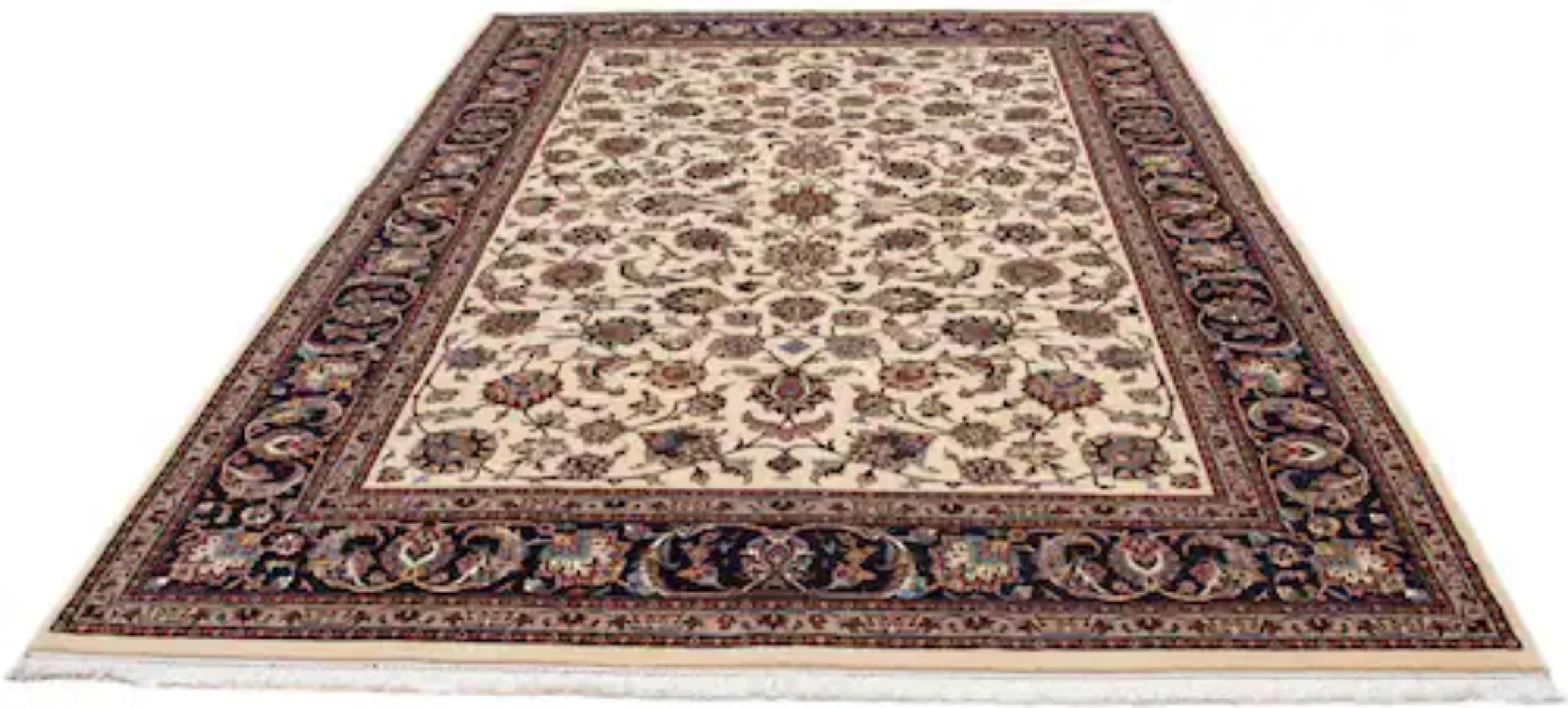 morgenland Wollteppich »Kaschmar Blumenmuster Beige 291 x 203 cm«, rechteck günstig online kaufen