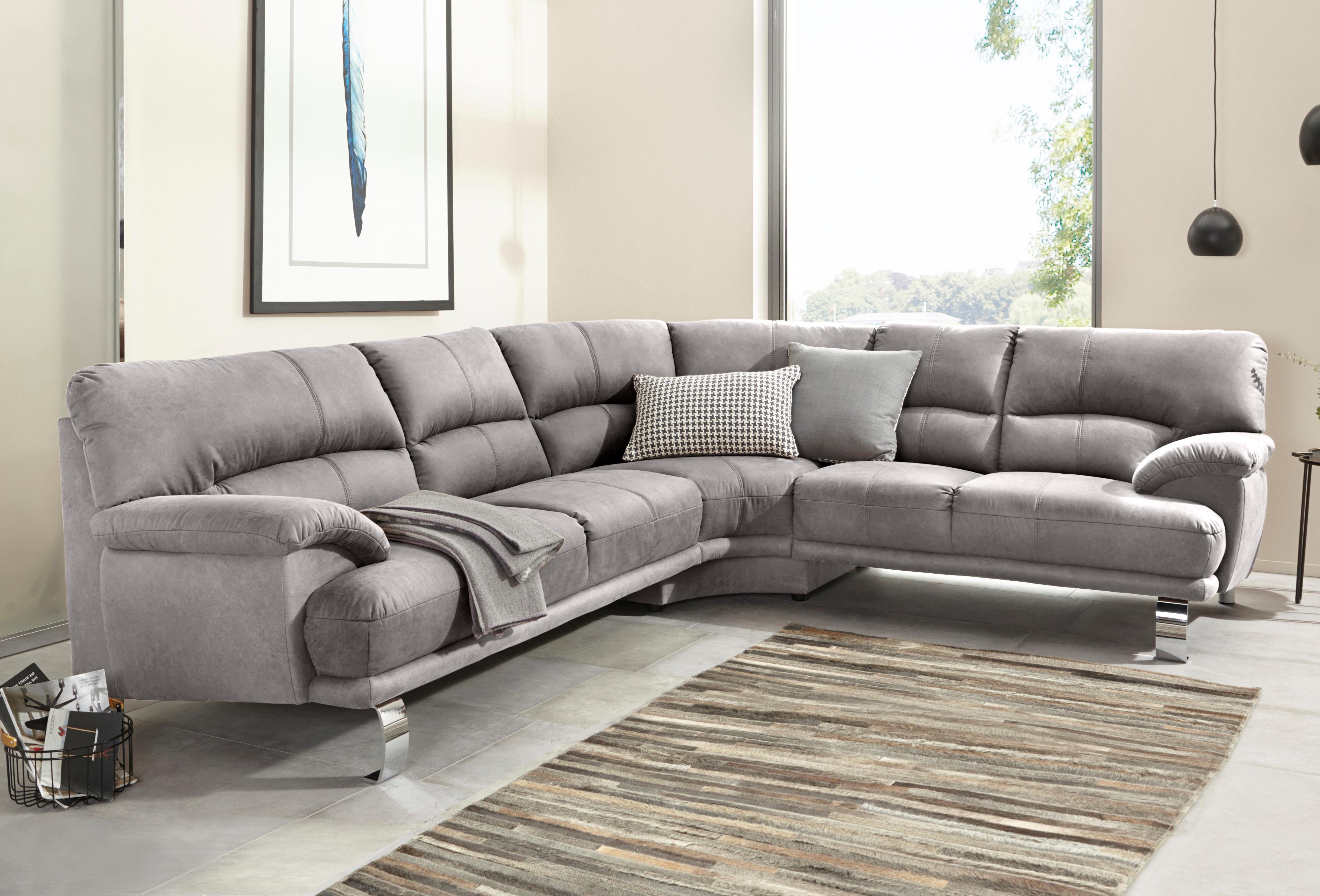 TRENDMANUFAKTUR Ecksofa "Cecilia II, in italienischen Design, bequem, hoher günstig online kaufen