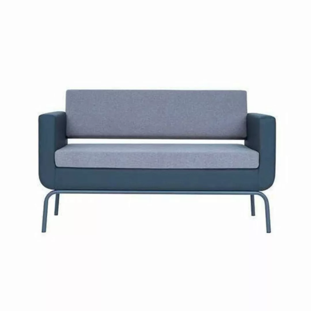 JVmoebel 2-Sitzer Graues Polster Sofa Designer 3-Sitzer Kunstleder 3-er Cou günstig online kaufen