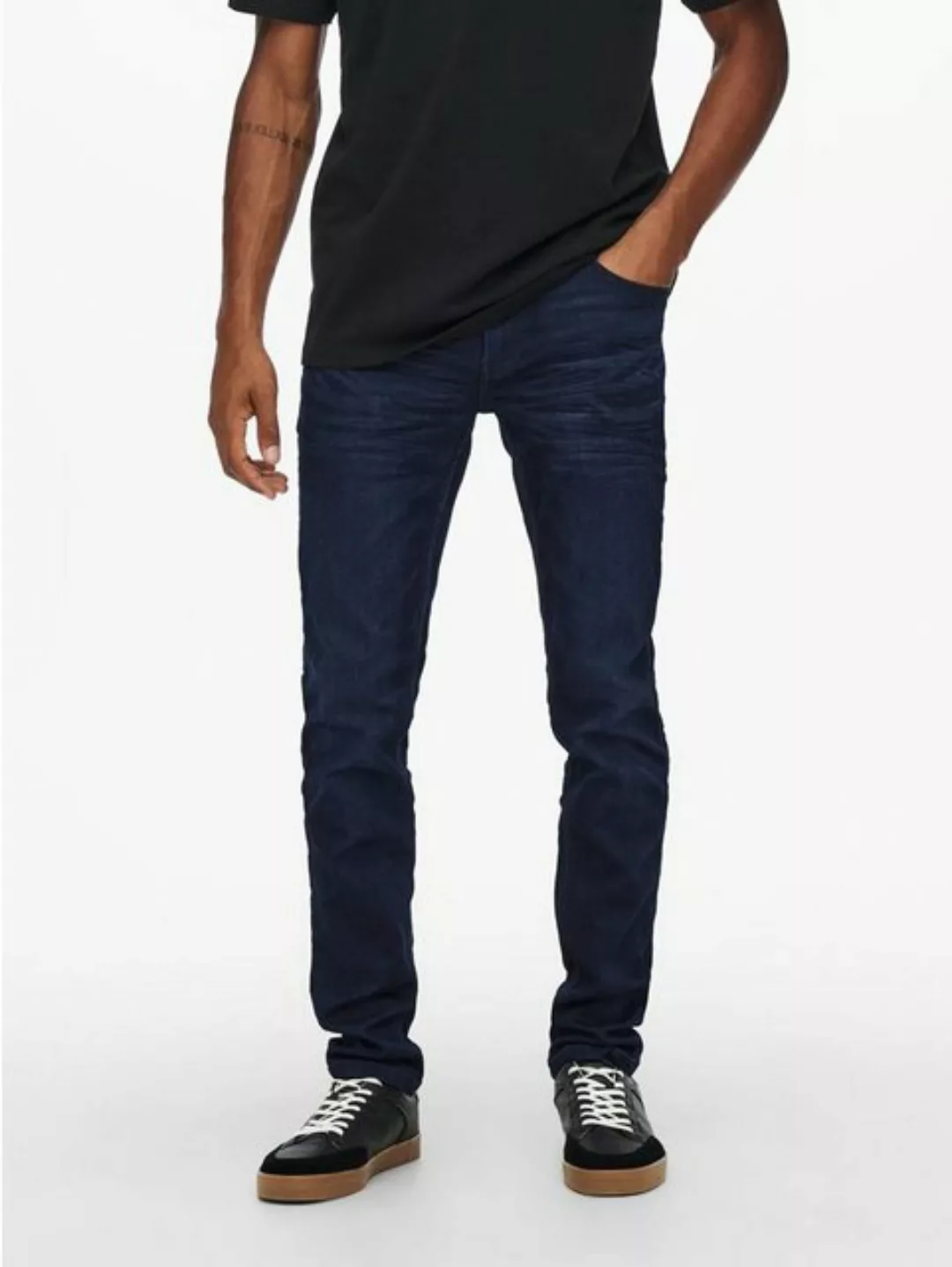 ONSLOOM JOG DARK BLUE SLIM FIT JEANS günstig online kaufen