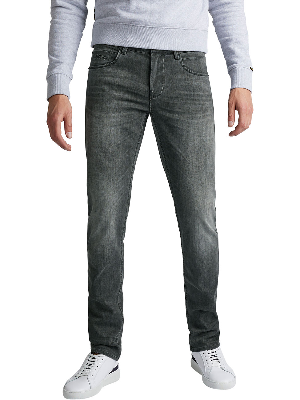 PME Legend Herren Jeans NIGHTFLIGHT - Regular Fit - Grau - Stone Mid Grey günstig online kaufen