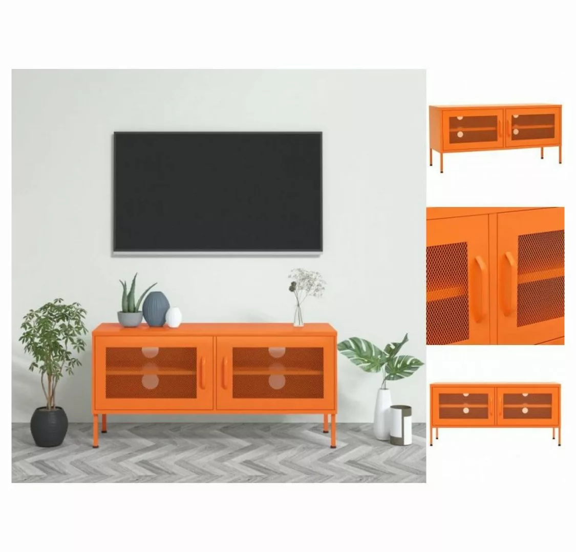 vidaXL TV-Schrank TV-Schrank Orange 105x35x50 cm Stahl Lowboard günstig online kaufen