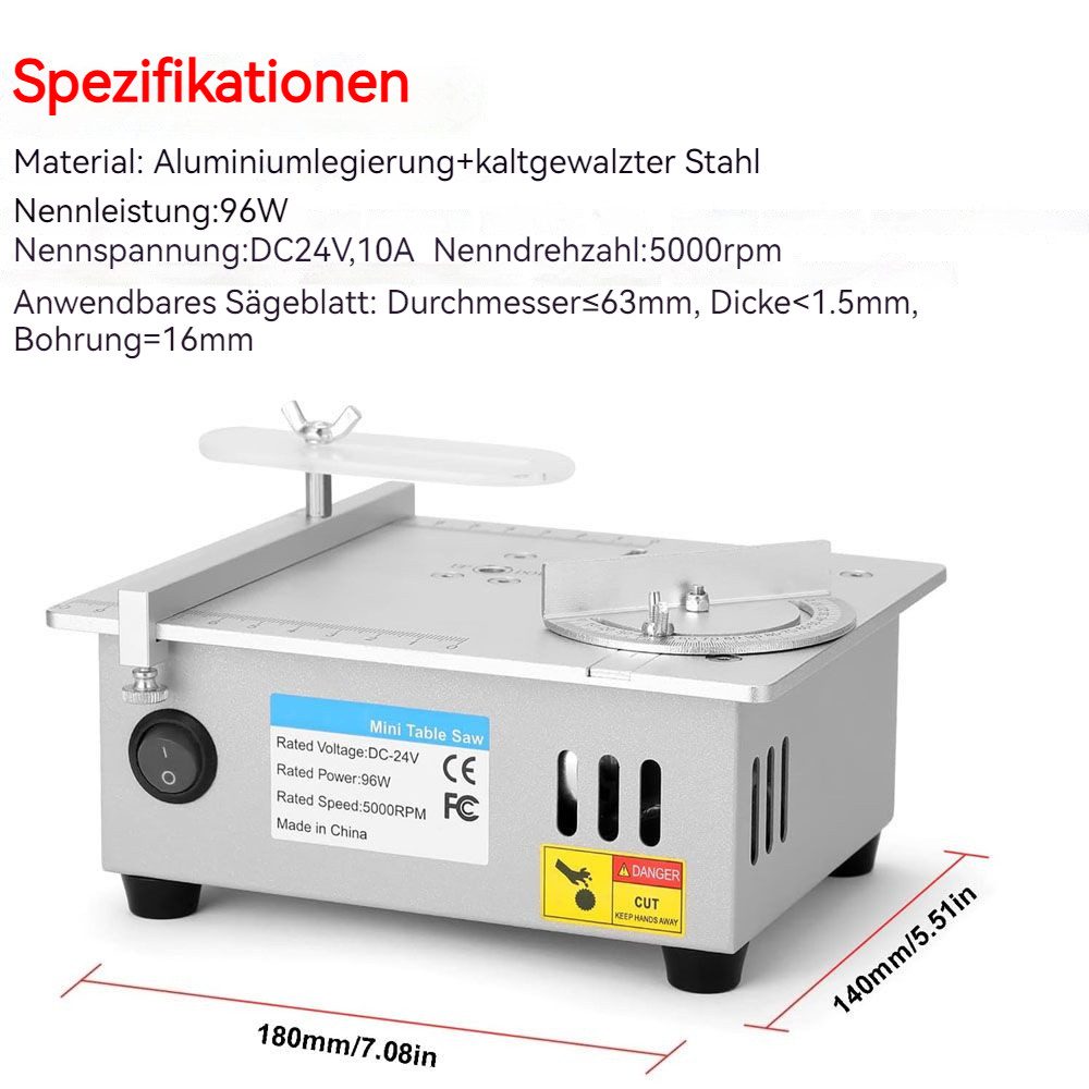 JOYOLEDER Tischkreissäge Mini Tischkreissäge, 96W Multifunktionale günstig online kaufen
