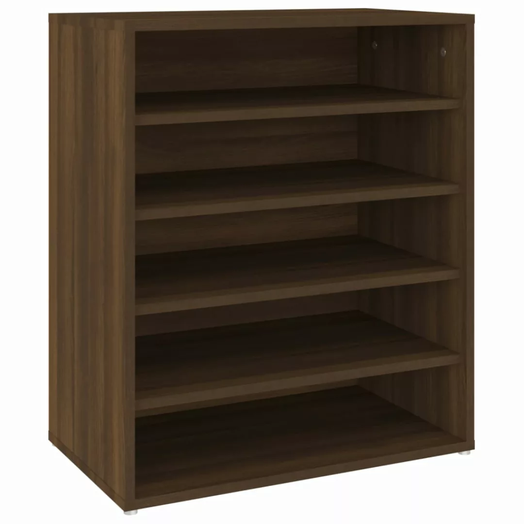 vidaXL Schuhregal Schuhschrank Braun Eichen-Optik 60x35x70 günstig online kaufen