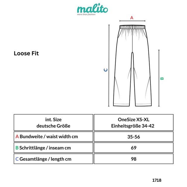 malito more than fashion Haremshose 1718 Sommerhose mit elastischem Bund un günstig online kaufen