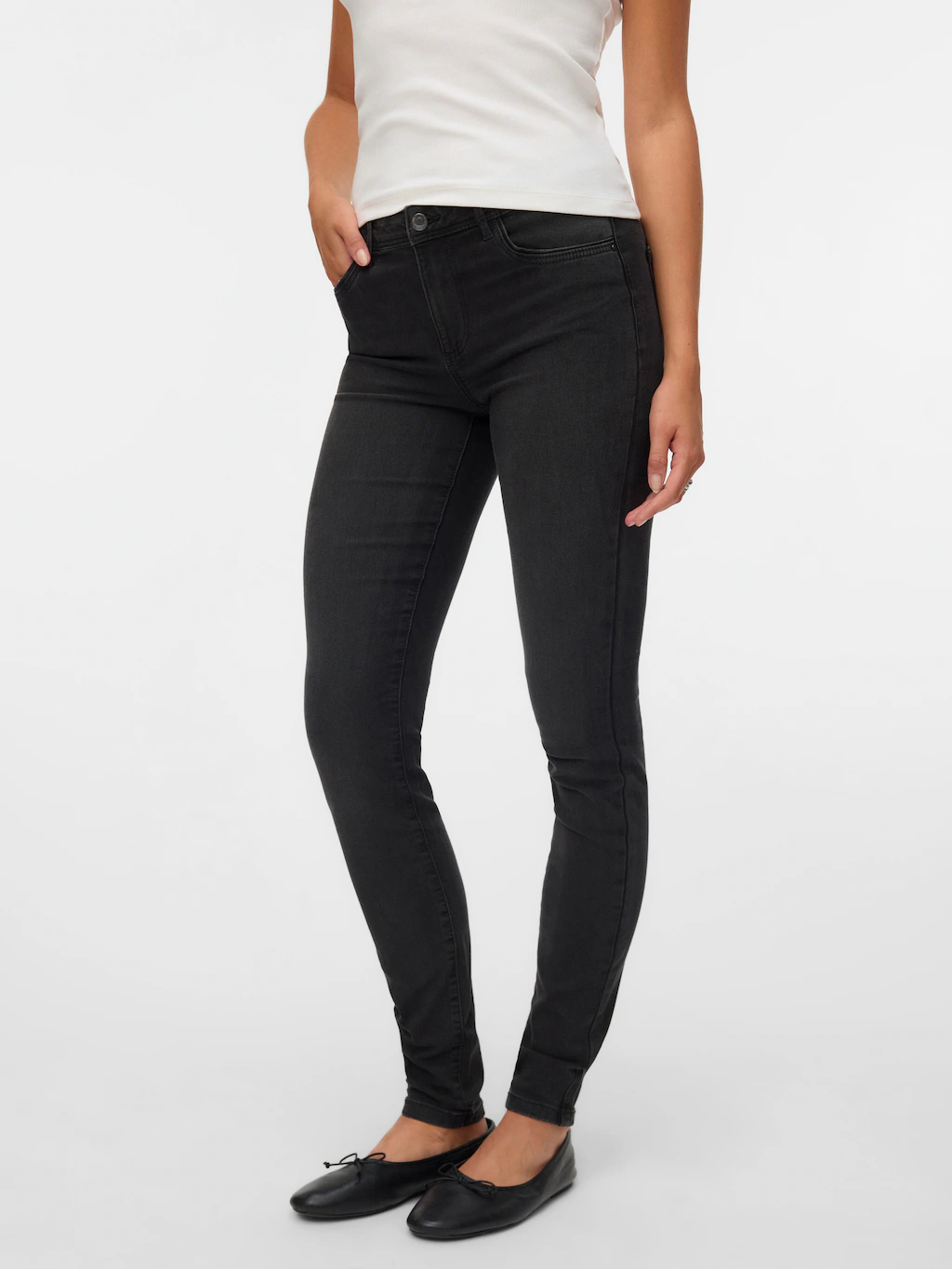Vero Moda Skinny-fit-Jeans "VMTANYA MR S PIPING J VI199 GA" günstig online kaufen
