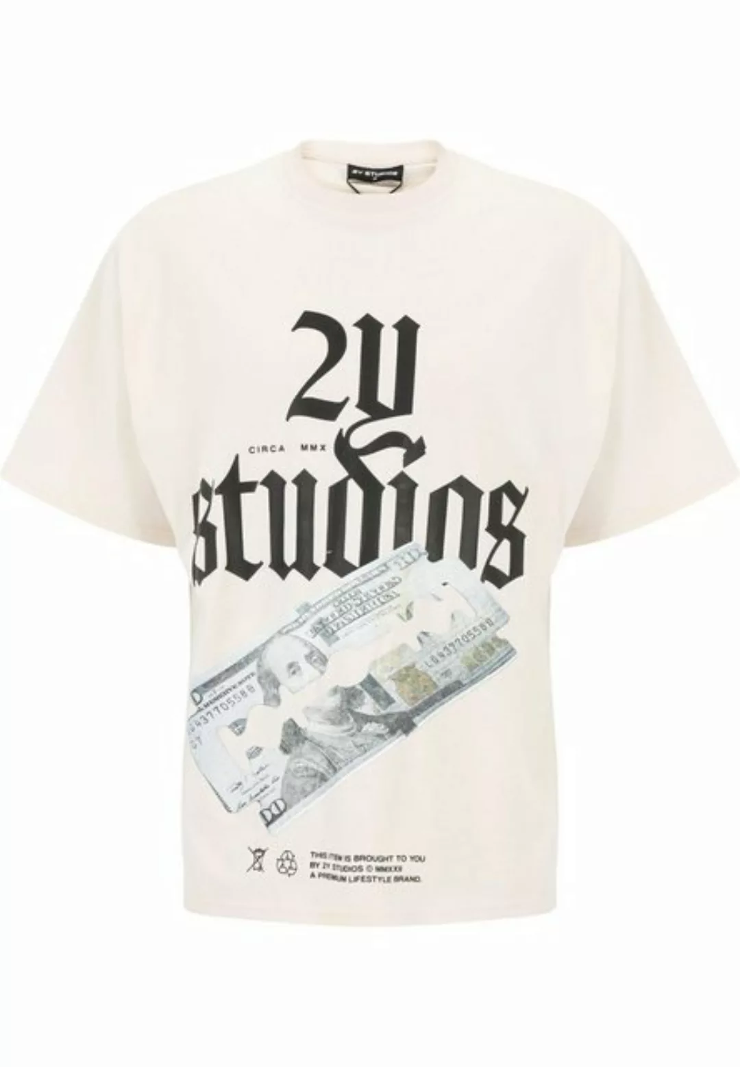 2Y Studios T-Shirt 2Y Studios Herren Razor Oversize Tee (1-tlg) günstig online kaufen