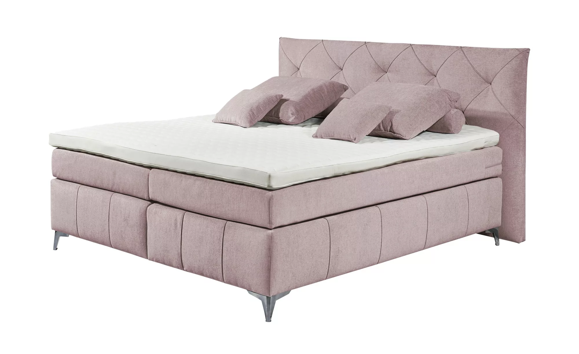 ED EXCITING DESIGN Boxspringliege (180 x 200 cm, Milton), Rosa günstig online kaufen