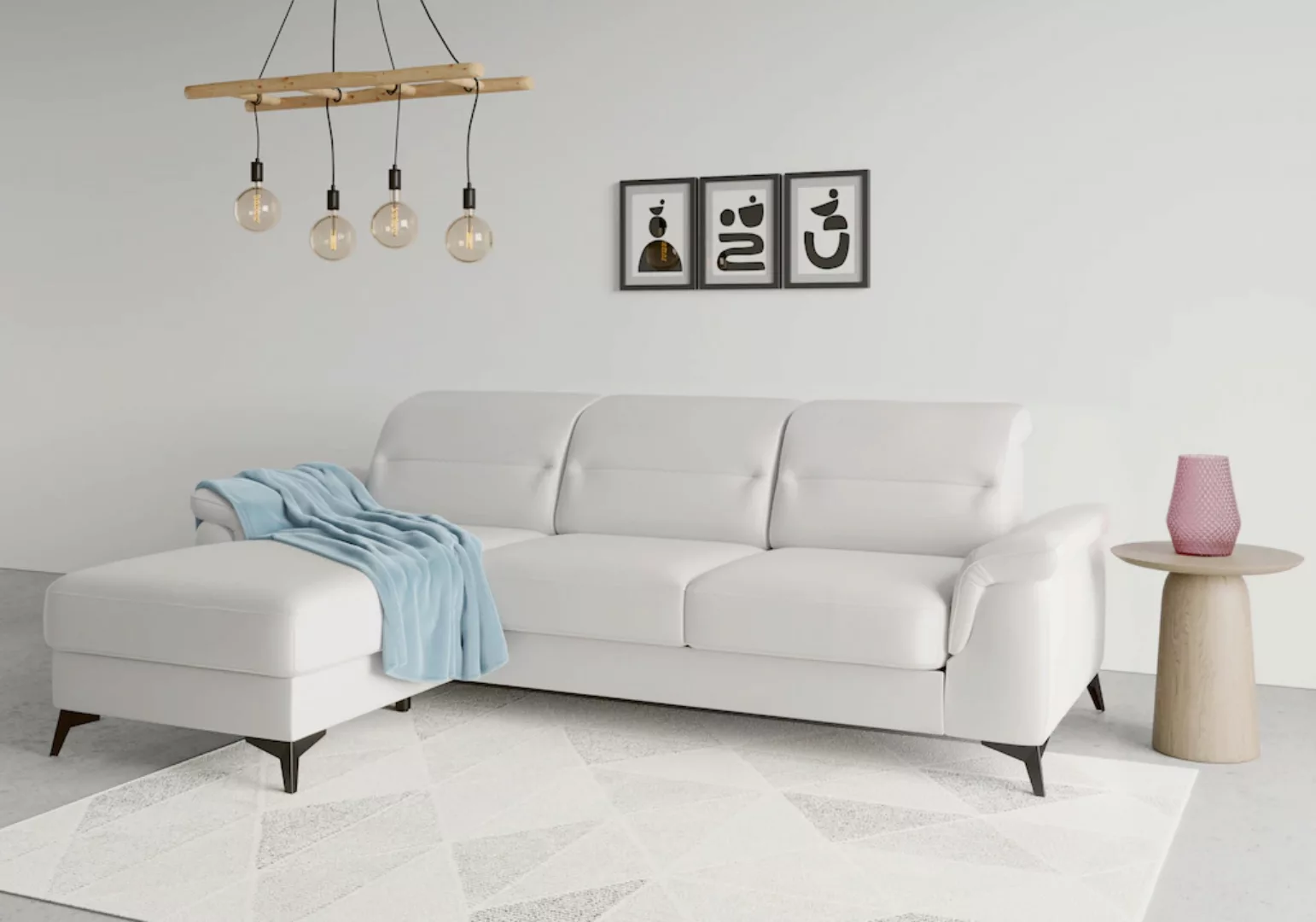 sit&more Ecksofa "Sinatra L-Form", mit Recamiere, optional mit Kopfteilvers günstig online kaufen