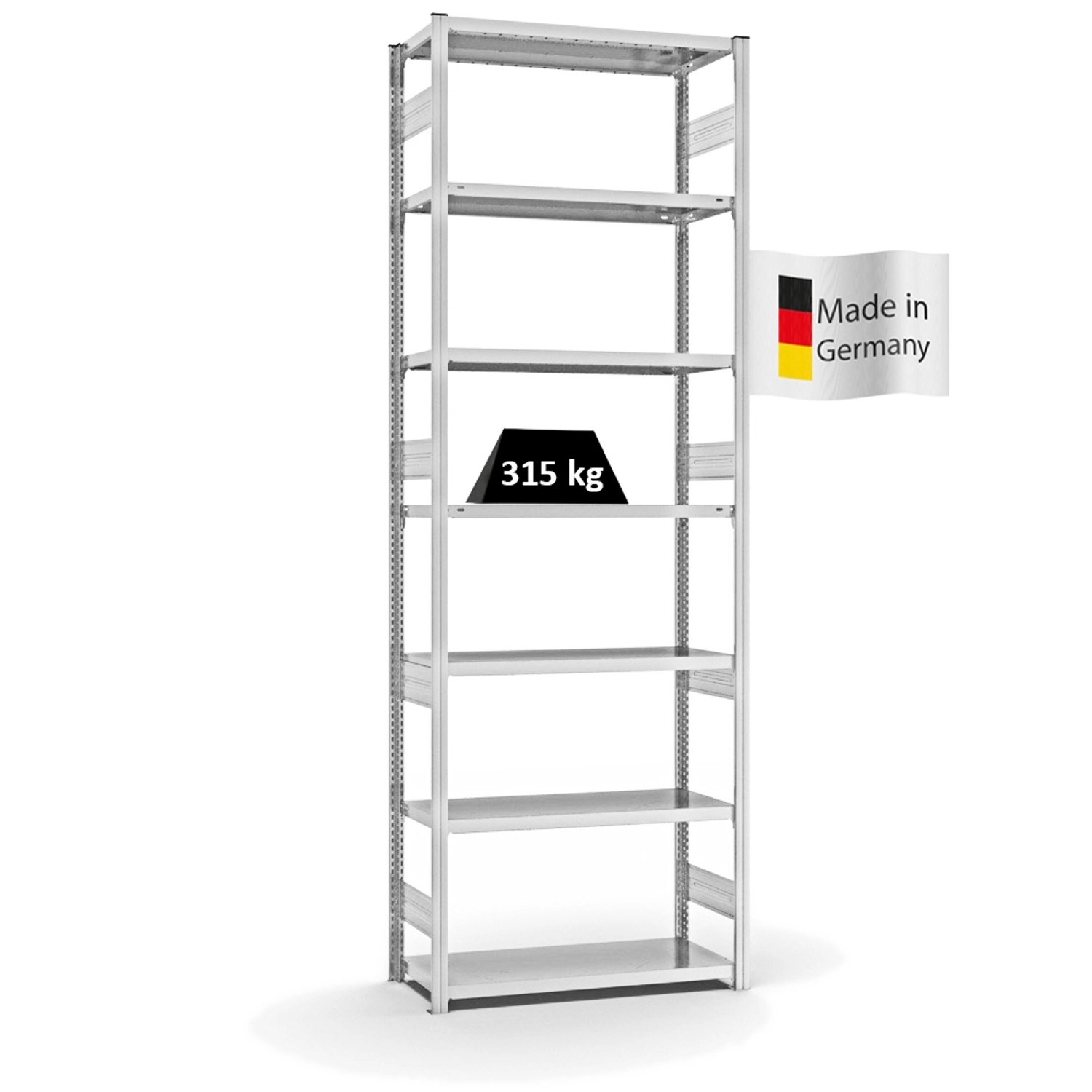 PROREGAL Fachbodenregal Stecksystem T-Profil Heavy-Duty Grundregal HxBxT 30 günstig online kaufen