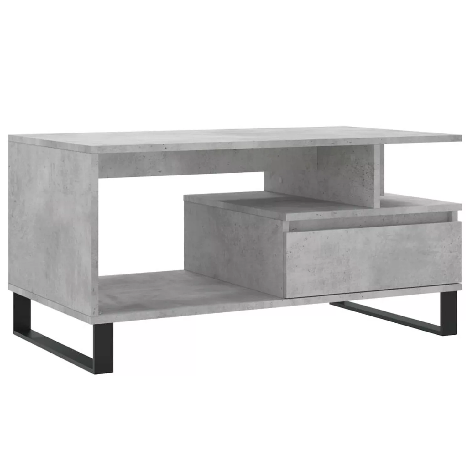 vidaXL Couchtisch Betongrau 90x49x45 cm Holzwerkstoff Modell 3 günstig online kaufen