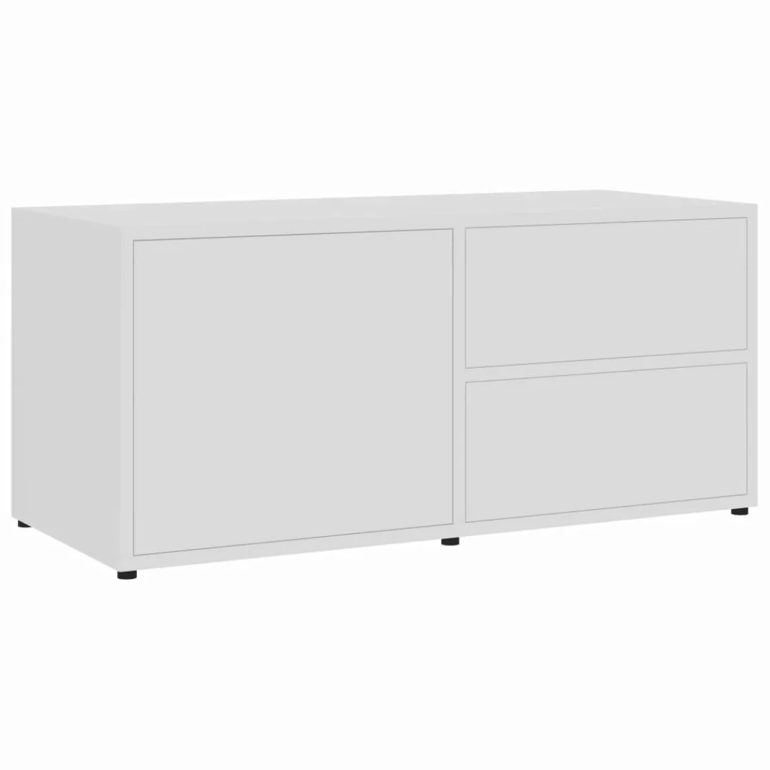 Tv-schrank Weiß 80x34x36 Cm Spanplatte günstig online kaufen
