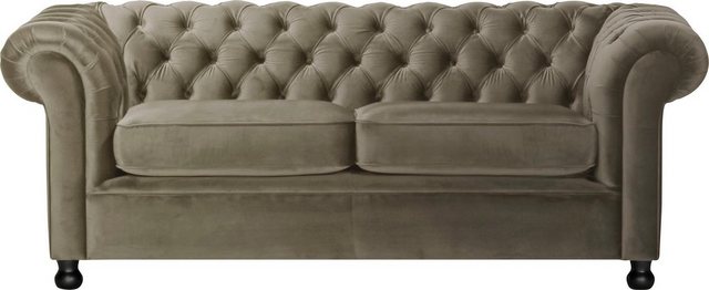 Home affaire Chesterfield-Sofa "Chesterfield Home 3-Sitzer B/T/H: 192/87/75 günstig online kaufen