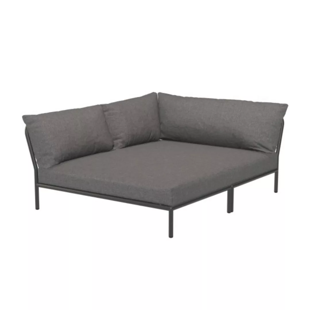 LEVEL2 Outdoor Eck-Sofa Lounge-Modul 5 Schiefer Dunkelgrau Links günstig online kaufen