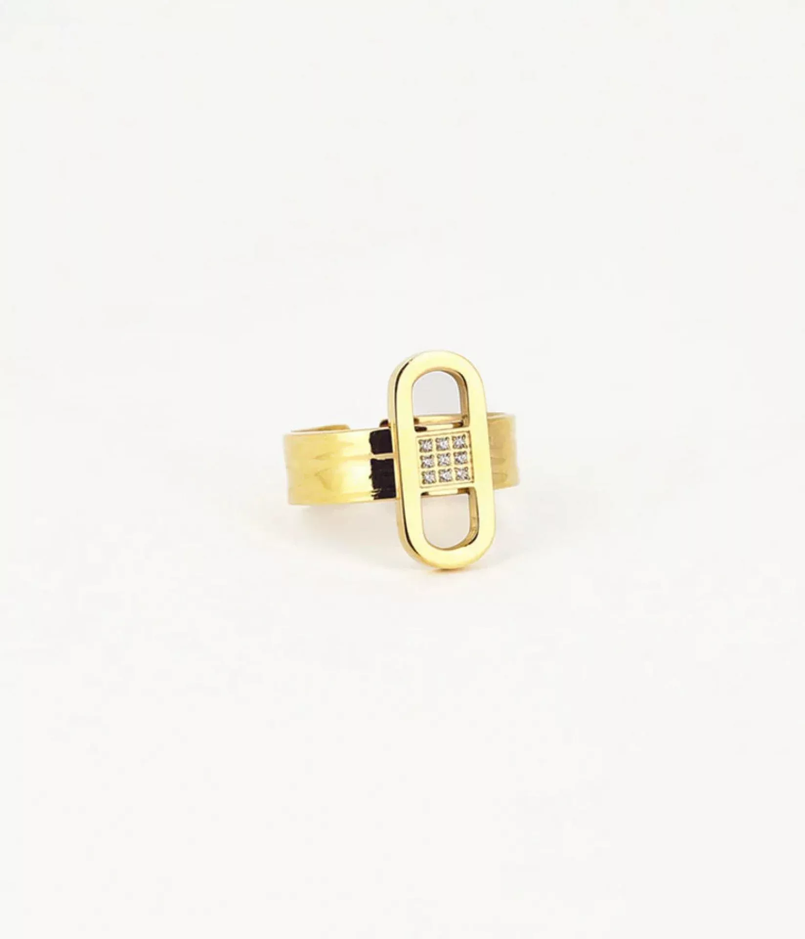 Zag Bijoux Schmuck Ring Damen Edelstahl Verstellbar Gold günstig online kaufen