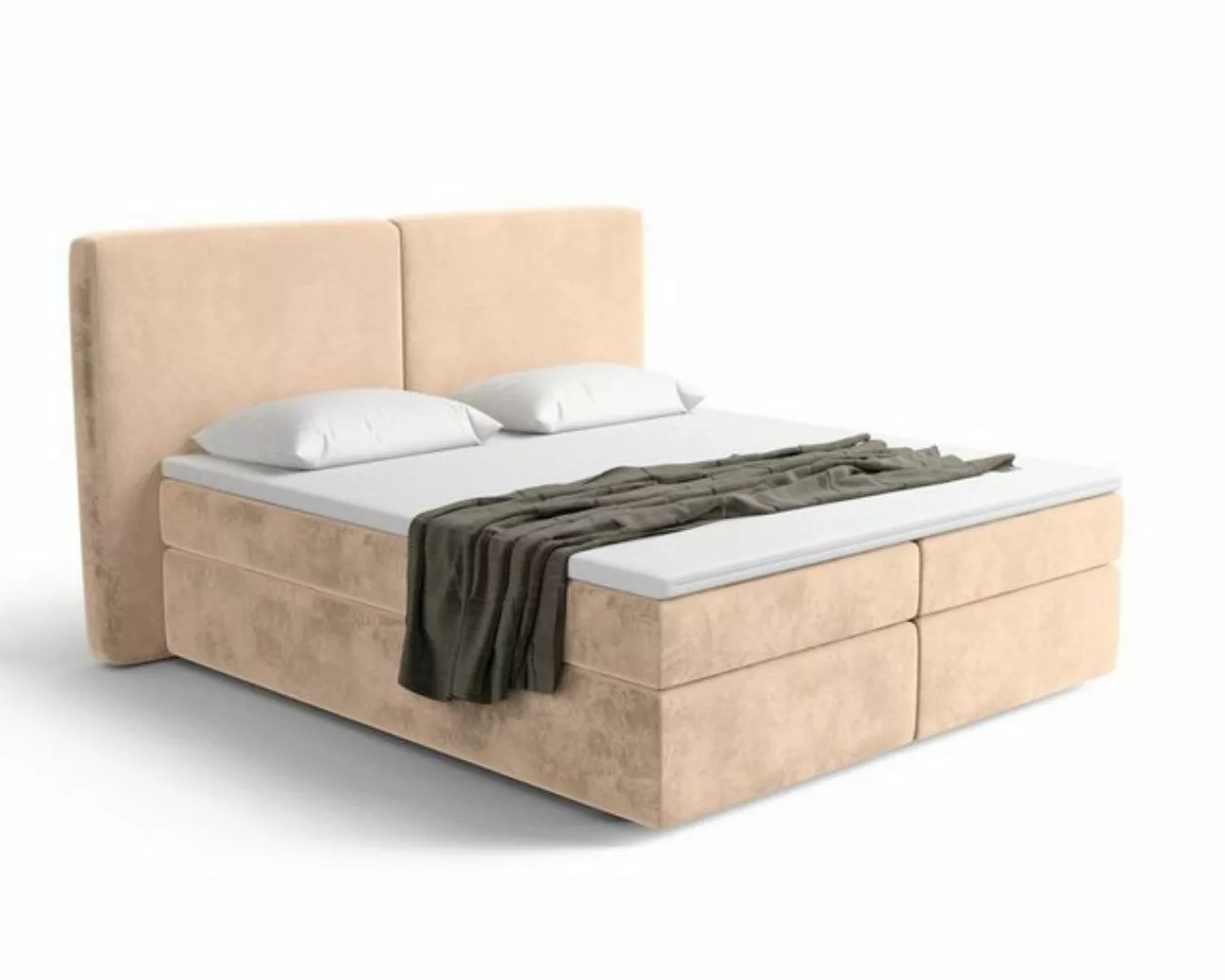 Sofa Dreams Boxspringbett Vallecas (Designerbett Bett, inklusive Topper und günstig online kaufen