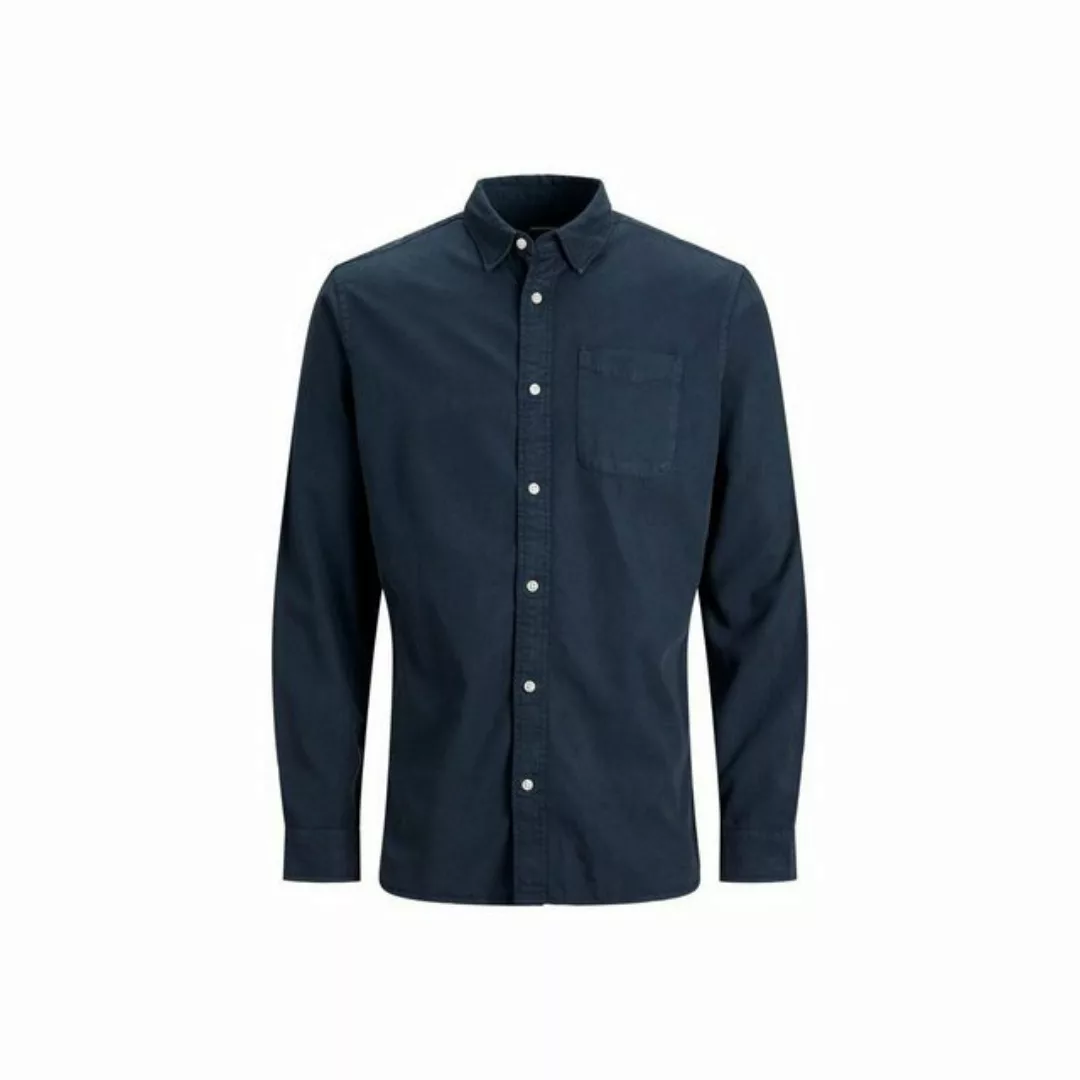 Jack & Jones Langarmhemd marineblau (1-tlg) günstig online kaufen