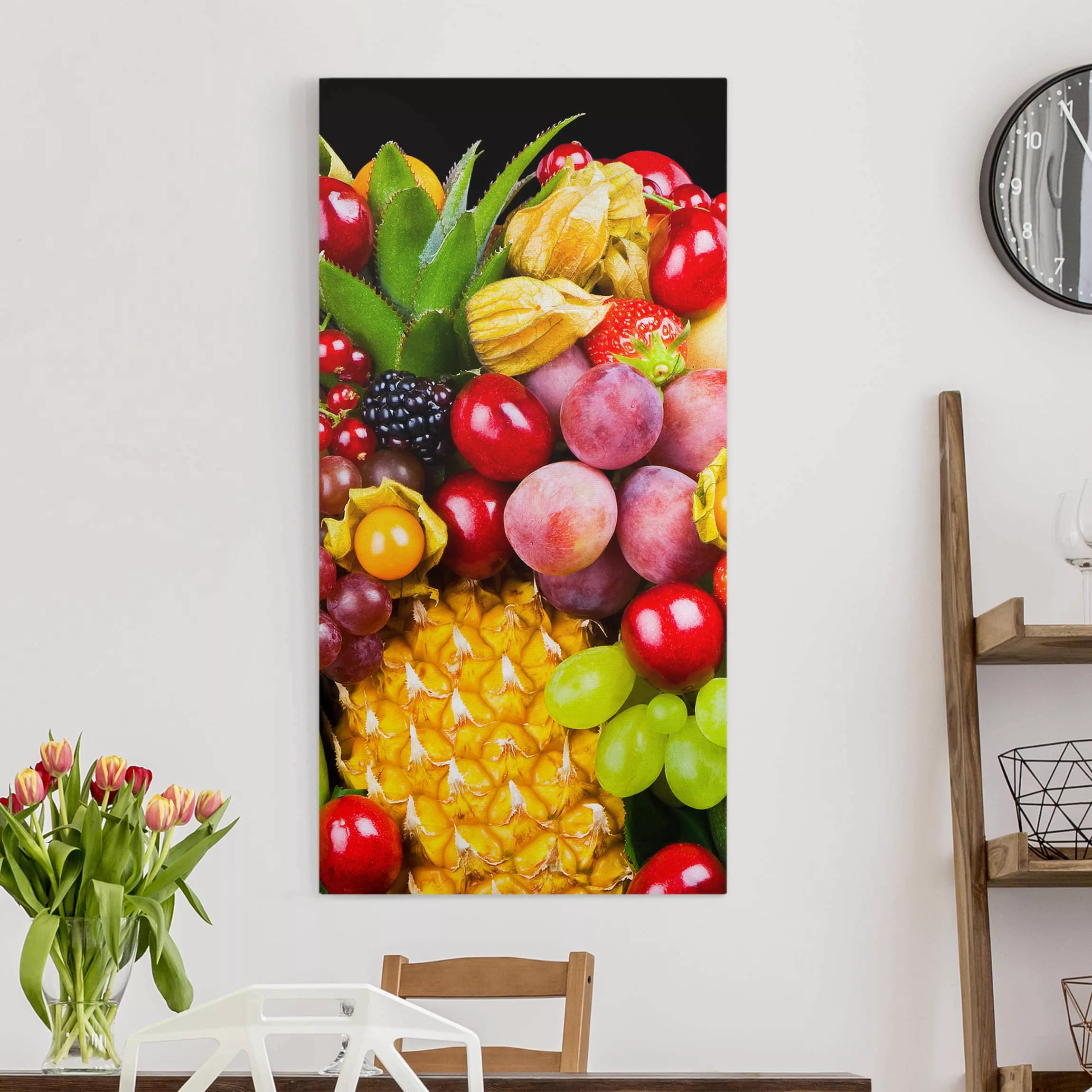 Leinwandbild Küche - Hochformat Fruit Bokeh günstig online kaufen