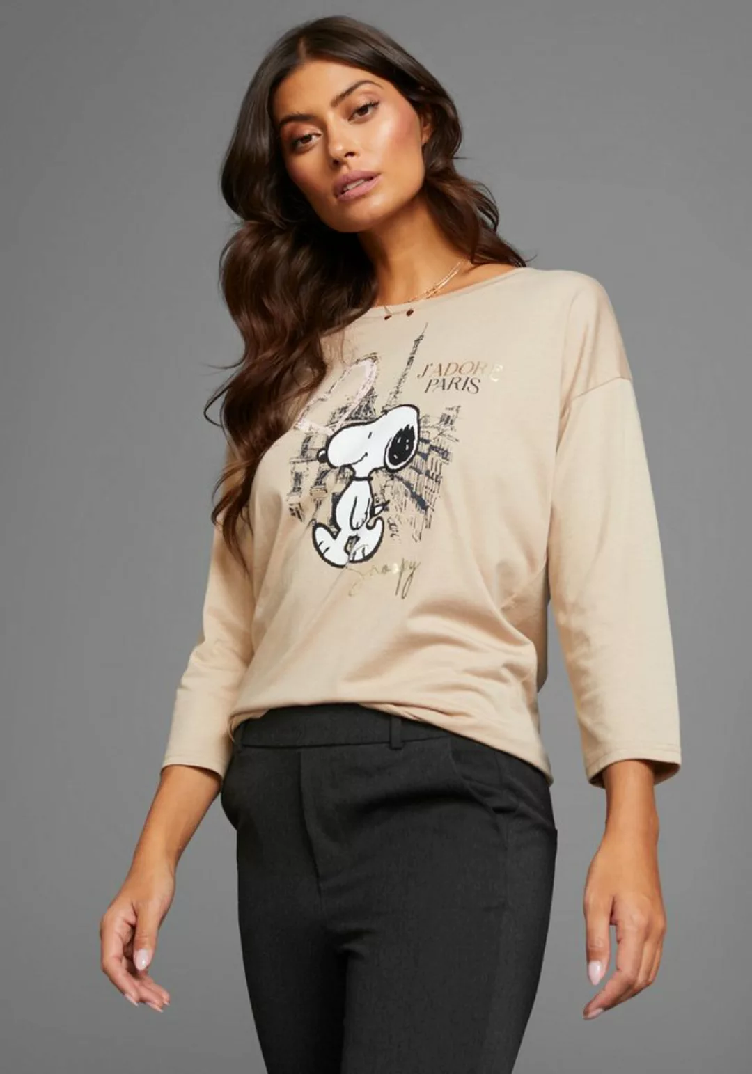 Laura Scott 3/4-Arm-Shirt mit Snoopy-Print - NEUE KOLLEKTION günstig online kaufen