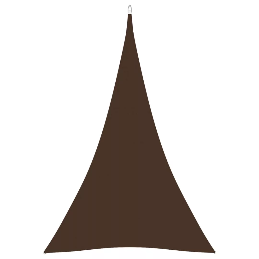 Sonnensegel Oxford-gewebe Dreieckig 5x7x7 M Braun günstig online kaufen
