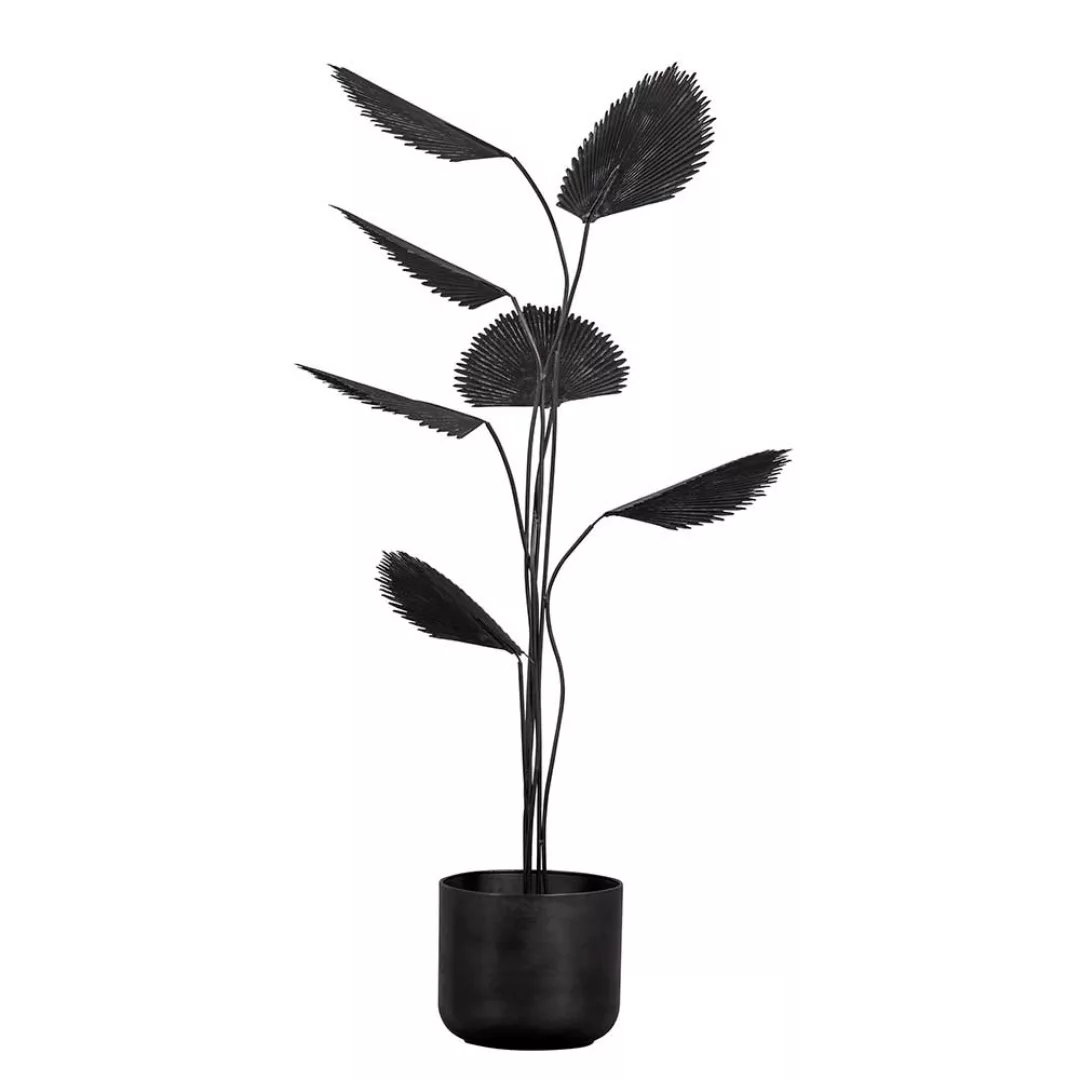 Metallpflanze Kunstpflanze in Schwarz 141 cm hoch - 50 cm breit günstig online kaufen