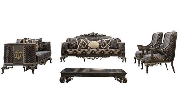 Xlmoebel Sofa Chesterfield Sofa Designer Set 5-teiliges Wohnzimmermöbel mit günstig online kaufen