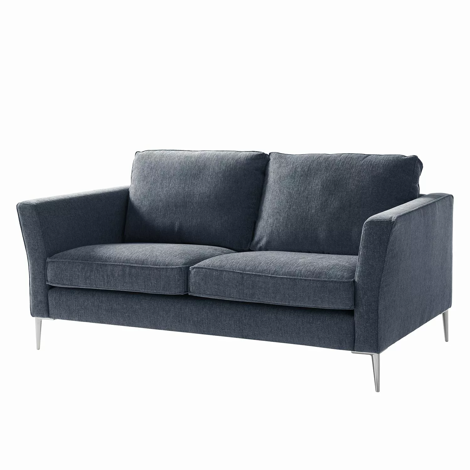 home24 Fredriks Sofa Mirabela 2-Sitzer Graublau Strukturstoff 170x85x92 cm günstig online kaufen
