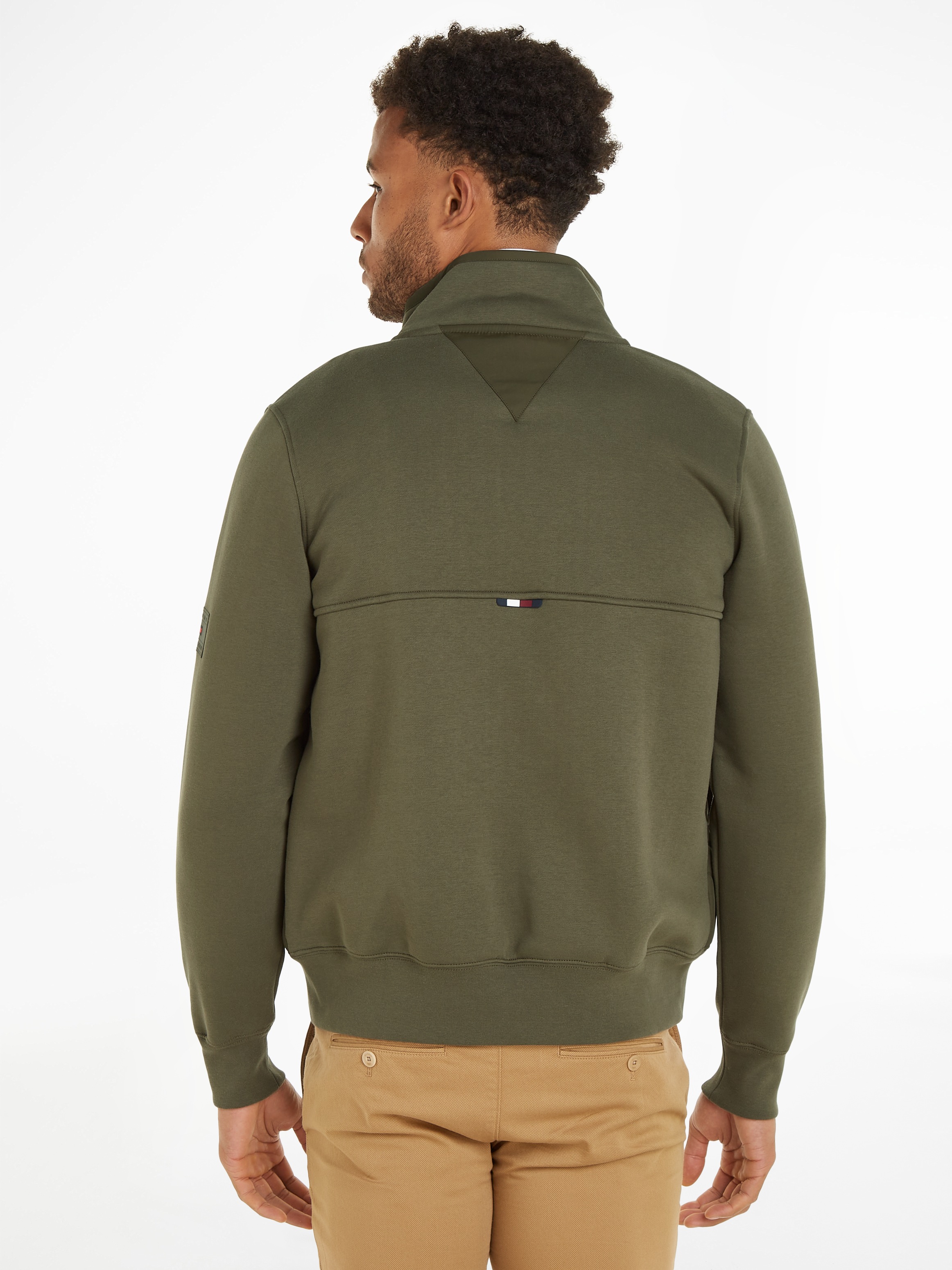 Tommy Hilfiger Sweatshirt CLEAN MIX MEDIA STAND COLLAR mit Tommy Hilfiger-B günstig online kaufen