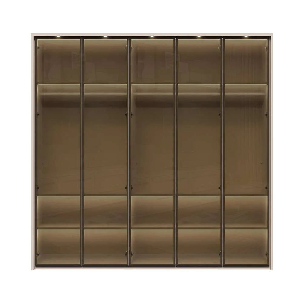 Places of Style Drehtürenschrank "Opera Parsol-Glastüren, LED-Glasbodenbele günstig online kaufen