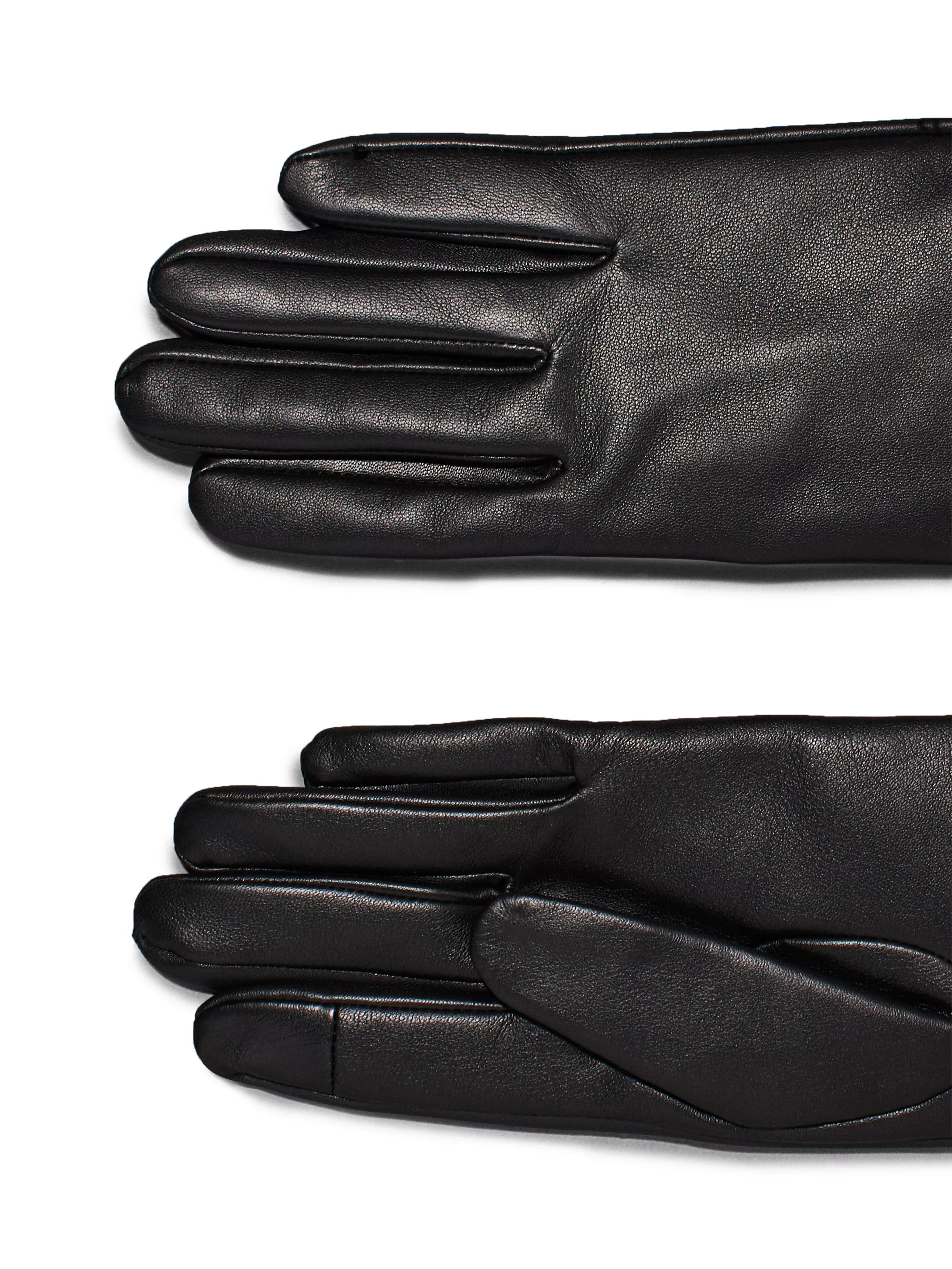 Calvin Klein Lederhandschuhe "CK METAL LEATHER GLOVES", mit Logozeichen günstig online kaufen