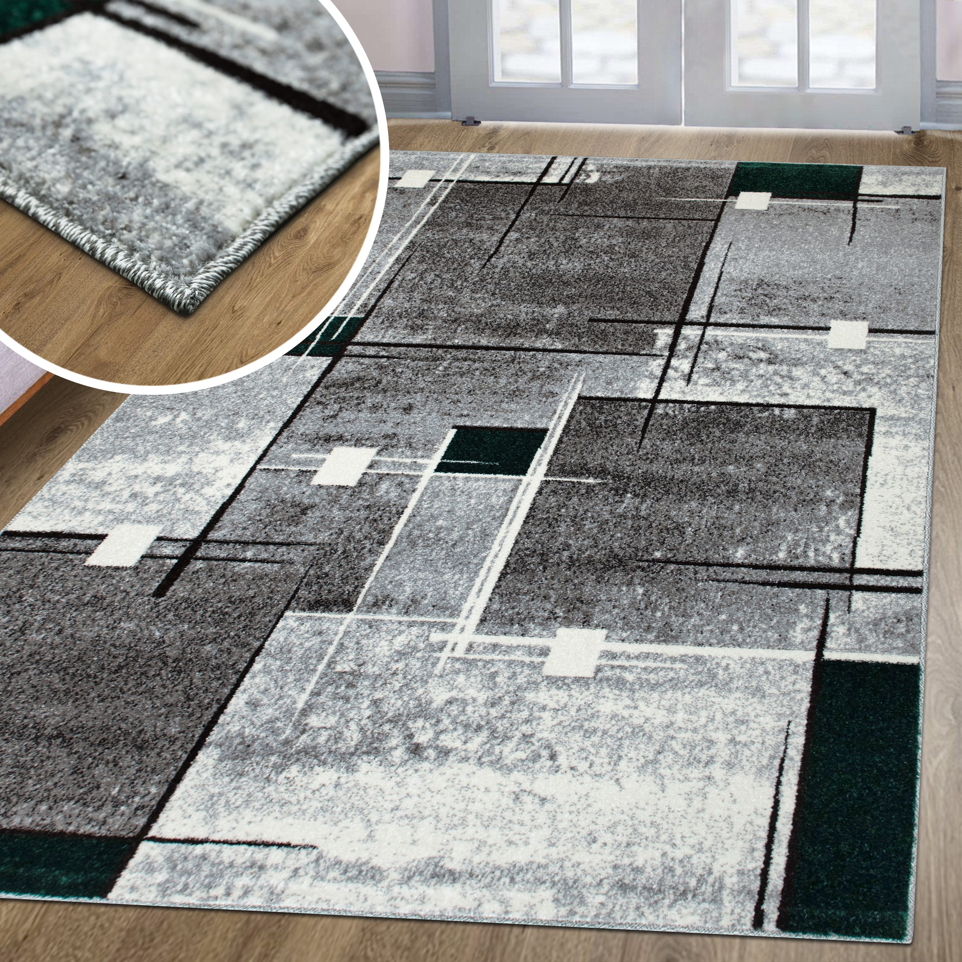 my home Teppich »Deblin«, rechteckig, 9 mm Höhe, weicher Flor, Kurzflor, Ka günstig online kaufen