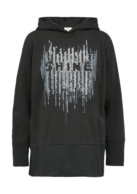 s.Oliver Hoodie S.Oliver - Hoodie mit Pailletten im Relaxed Fit günstig online kaufen