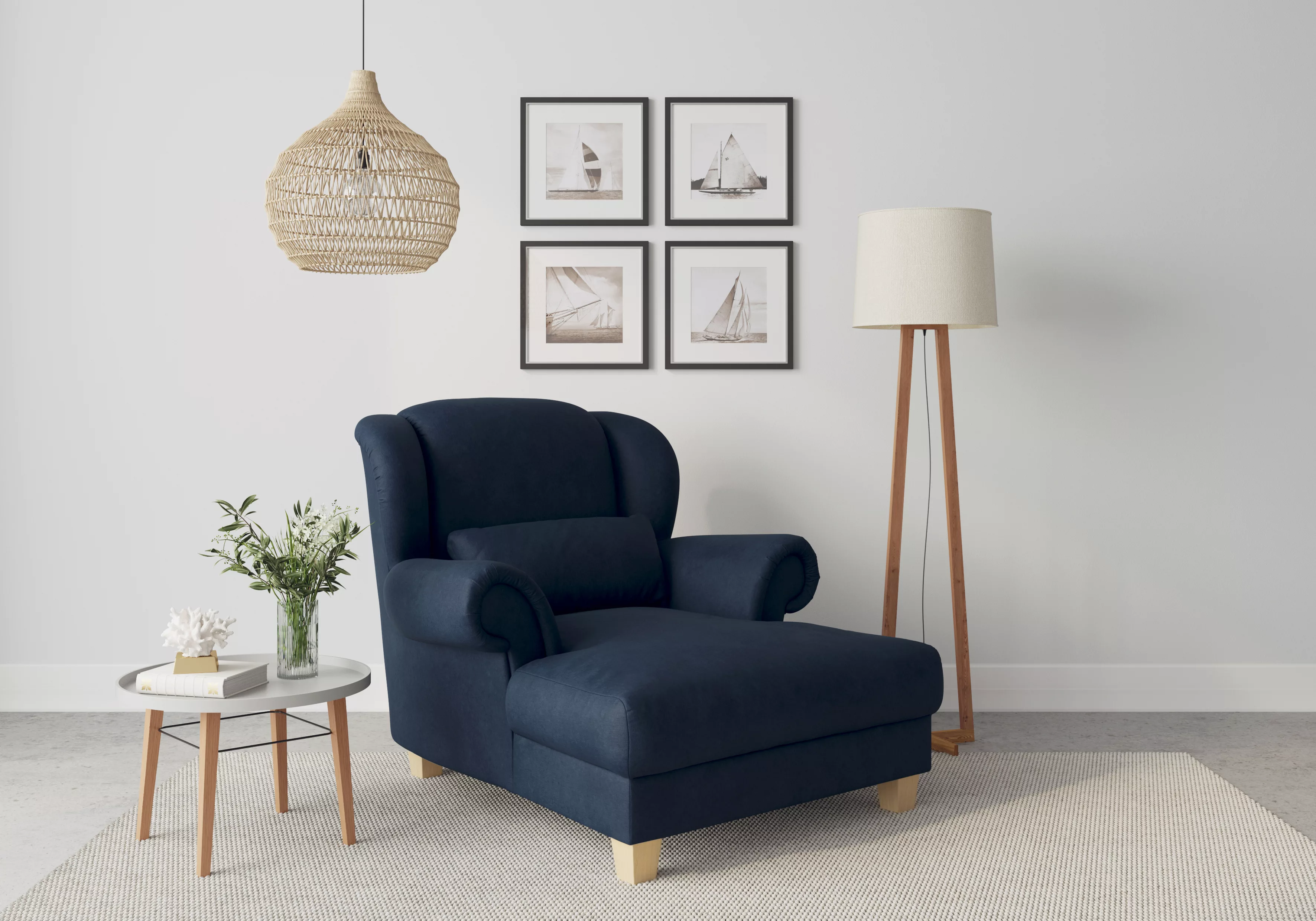 Home affaire Loveseat »Loveseat Queenie«, (1 St.), mit softem, weichem Sitz günstig online kaufen