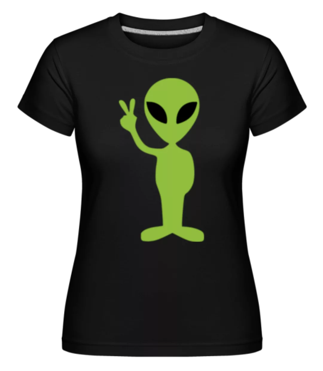 Alien Peace Zeichen · Shirtinator Frauen T-Shirt günstig online kaufen
